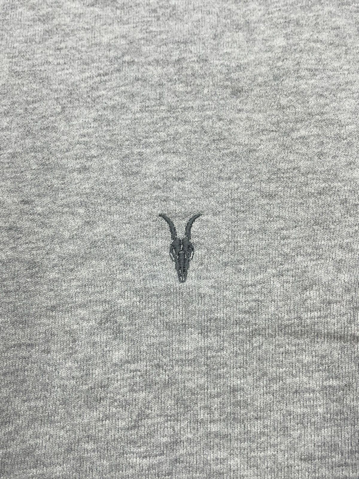 Allsaints Mens AllSaints Raven Crewneck Sweatshirt Grey Size US S / EU 44-46 / 1 - 5 Thumbnail