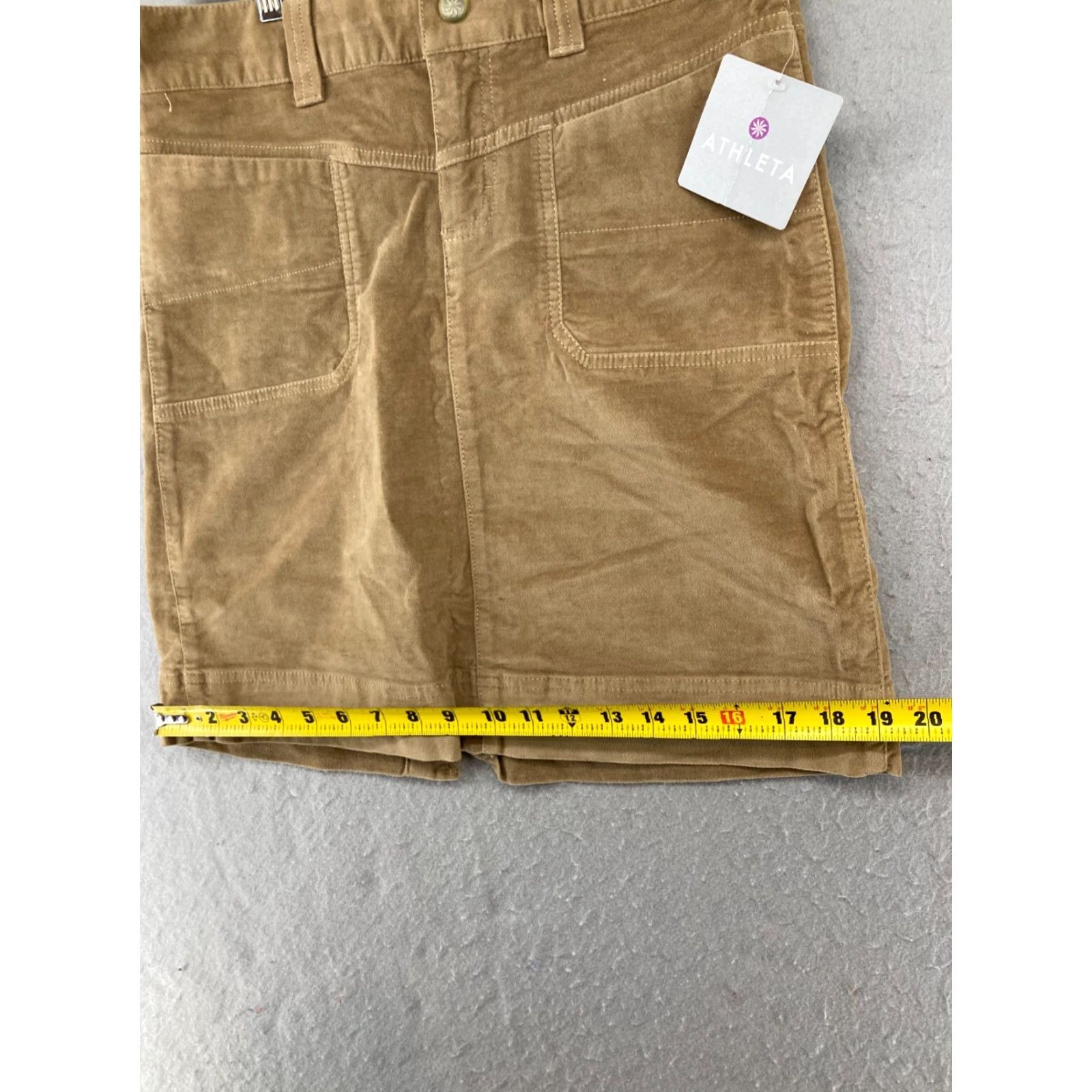 Athleta Athleta Skirt Womens 6 Khaki Stretch Mini NWT Size 28" / US 6 / IT 42 - 3 Thumbnail