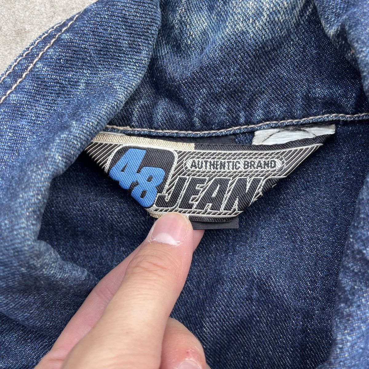 Other Vintage Y2K 48 Jeans Company Denim Jacket Size US L / EU 52-54 / 3 - 5 Thumbnail