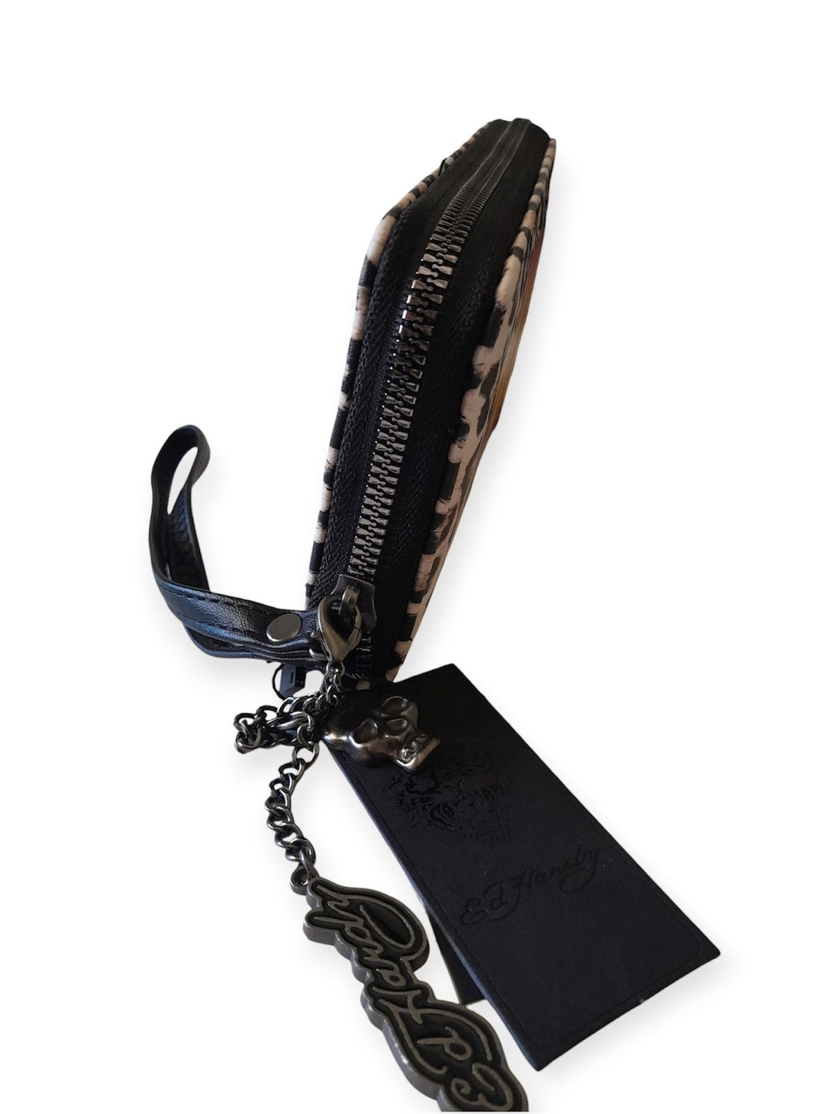 Ed Hardy Ed Hardy Y2K Leopard Eternal Love Tattoo Wristlet Zip Wallet Size ONE SIZE - 6 Thumbnail