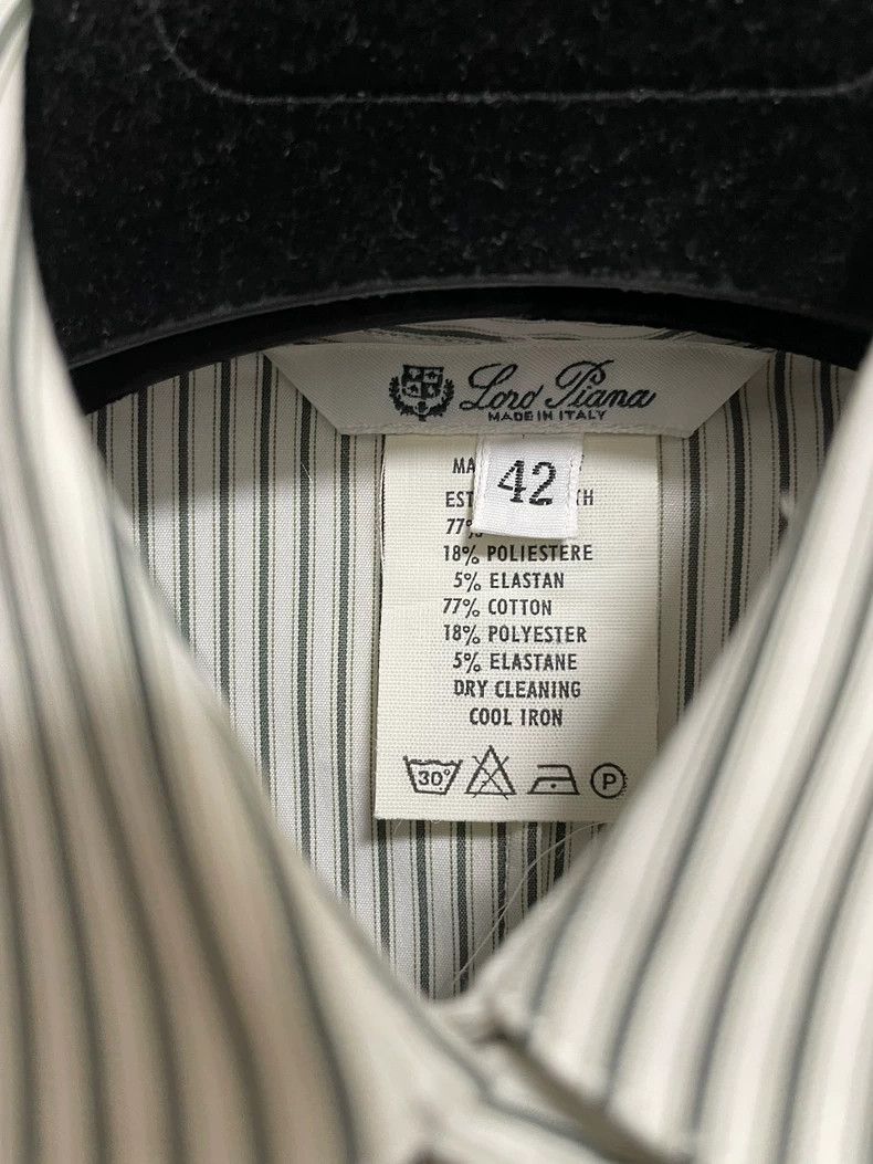 Loro Piana Loro piana Cotton striped business shirt 2506-Nextarrow Size M / US 6-8 / IT 42-44 - 4 Thumbnail