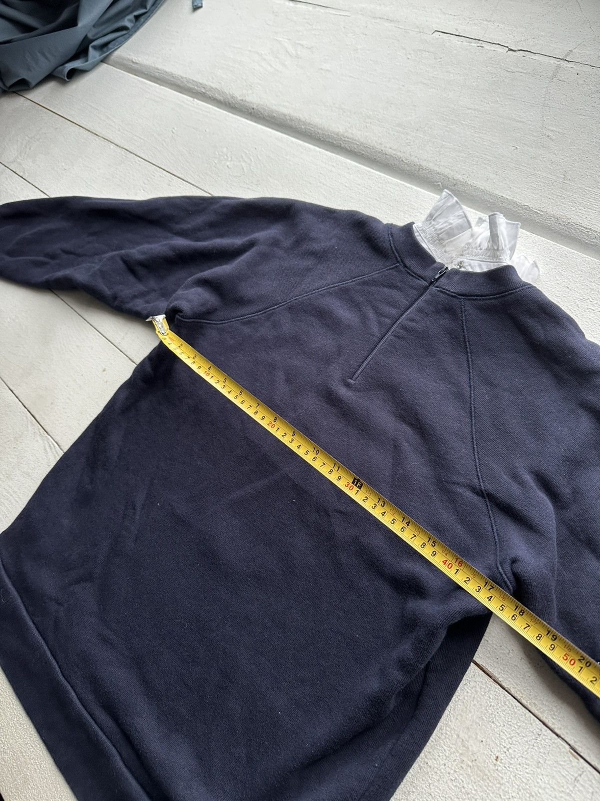 Designer × Sandro × Vintage 🚨Sandro Luxury BIG LOGO UNIVERSITY VINTAGE BLUE SWEATSHIRT Size XS / US 0-2 / IT 36-38 - 10 Thumbnail