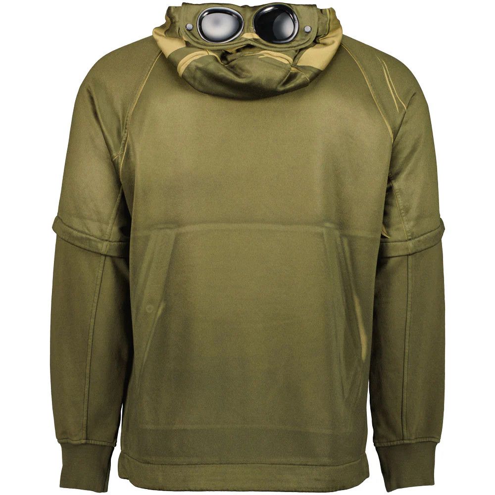 C.P. Company o1y1224 Logo Hoodie in Military Green Size US XS / EU 42 / 0 - 2 Thumbnail