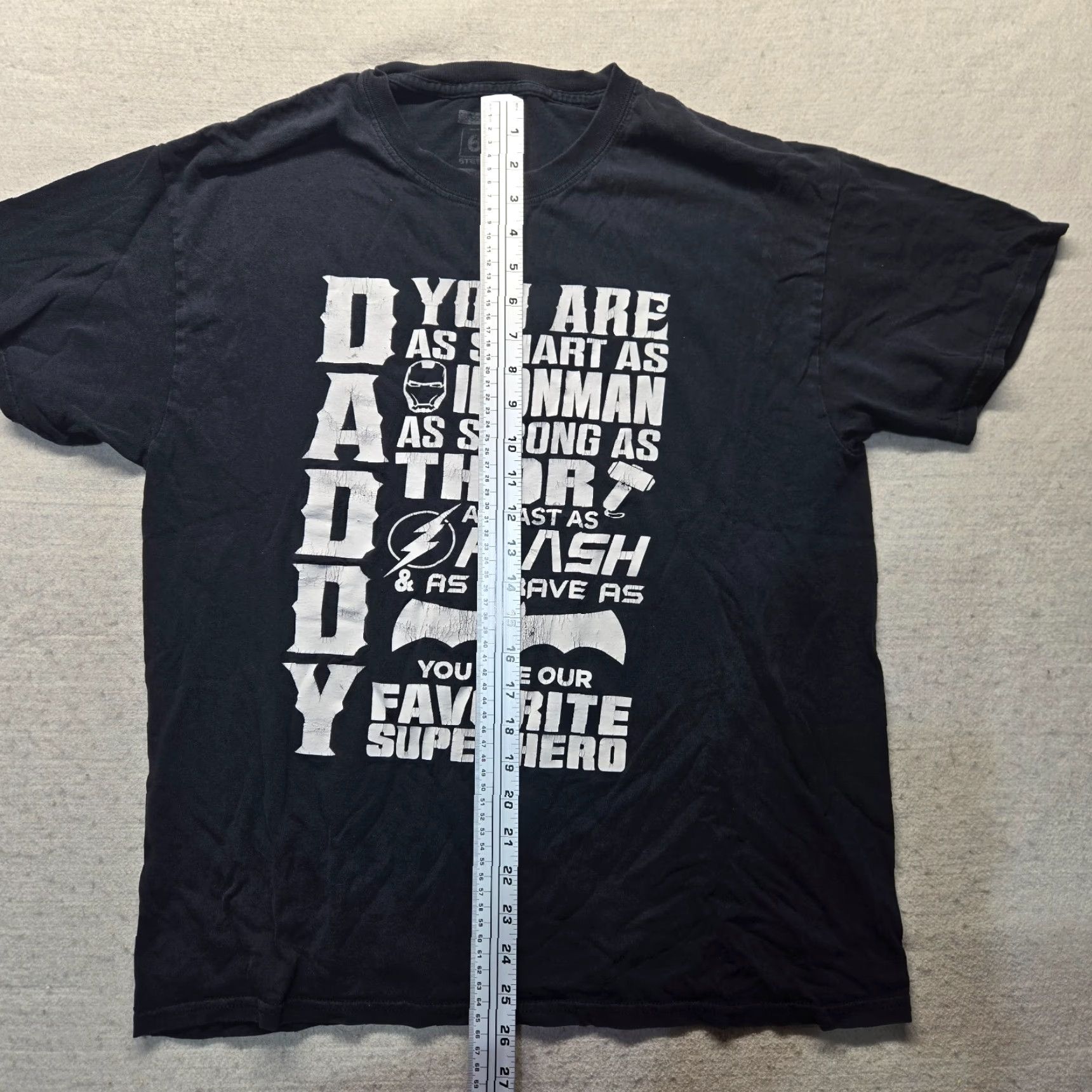 Vintage DADDY Shirt Father's Day Dad Present Gift Comic Men's L Black Size US L / EU 52-54 / 3 - 5 Thumbnail