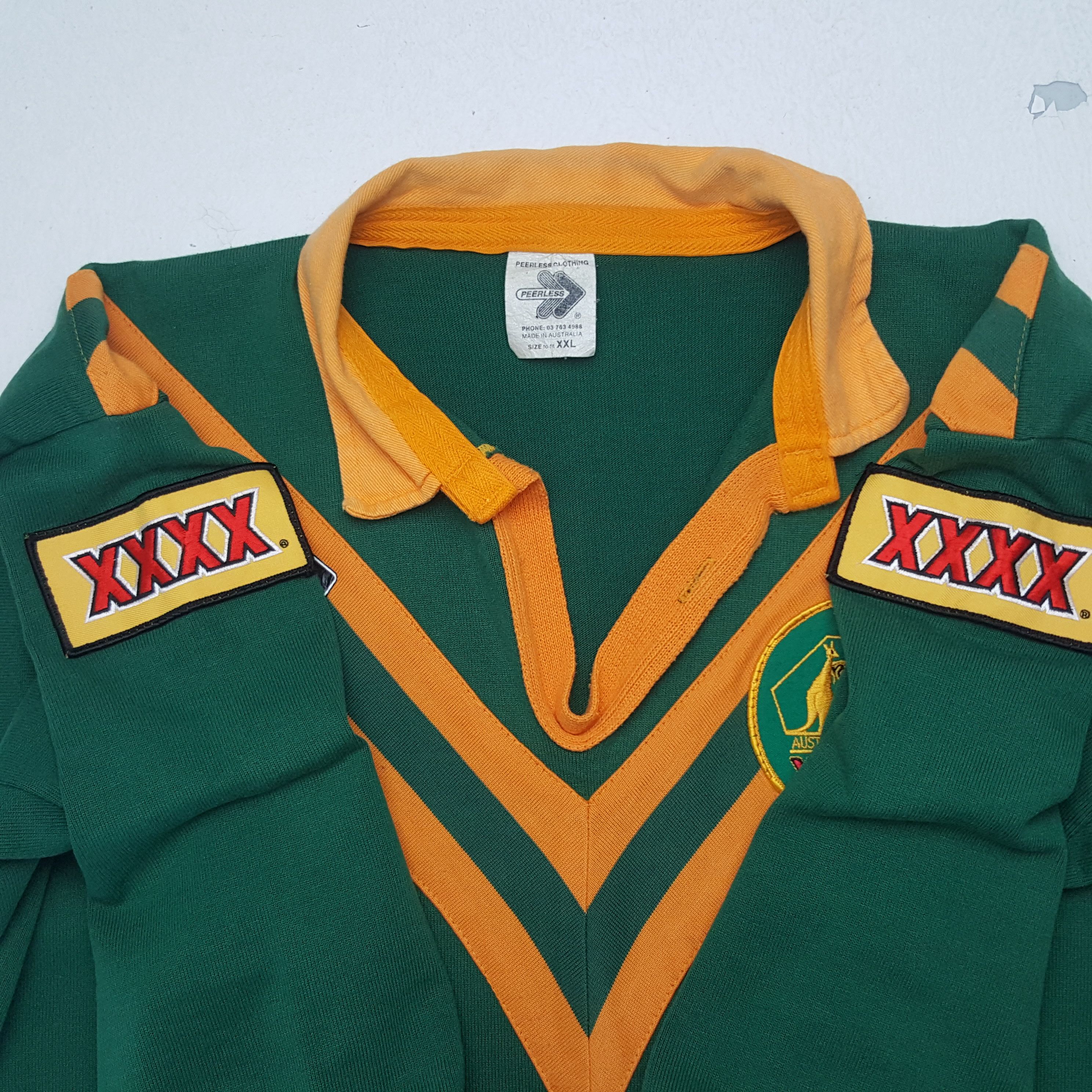 Vintage Vintage Peerless Australia Rugby Team Retro 90's Polos Size US L / EU 52-54 / 3 - 4 Thumbnail