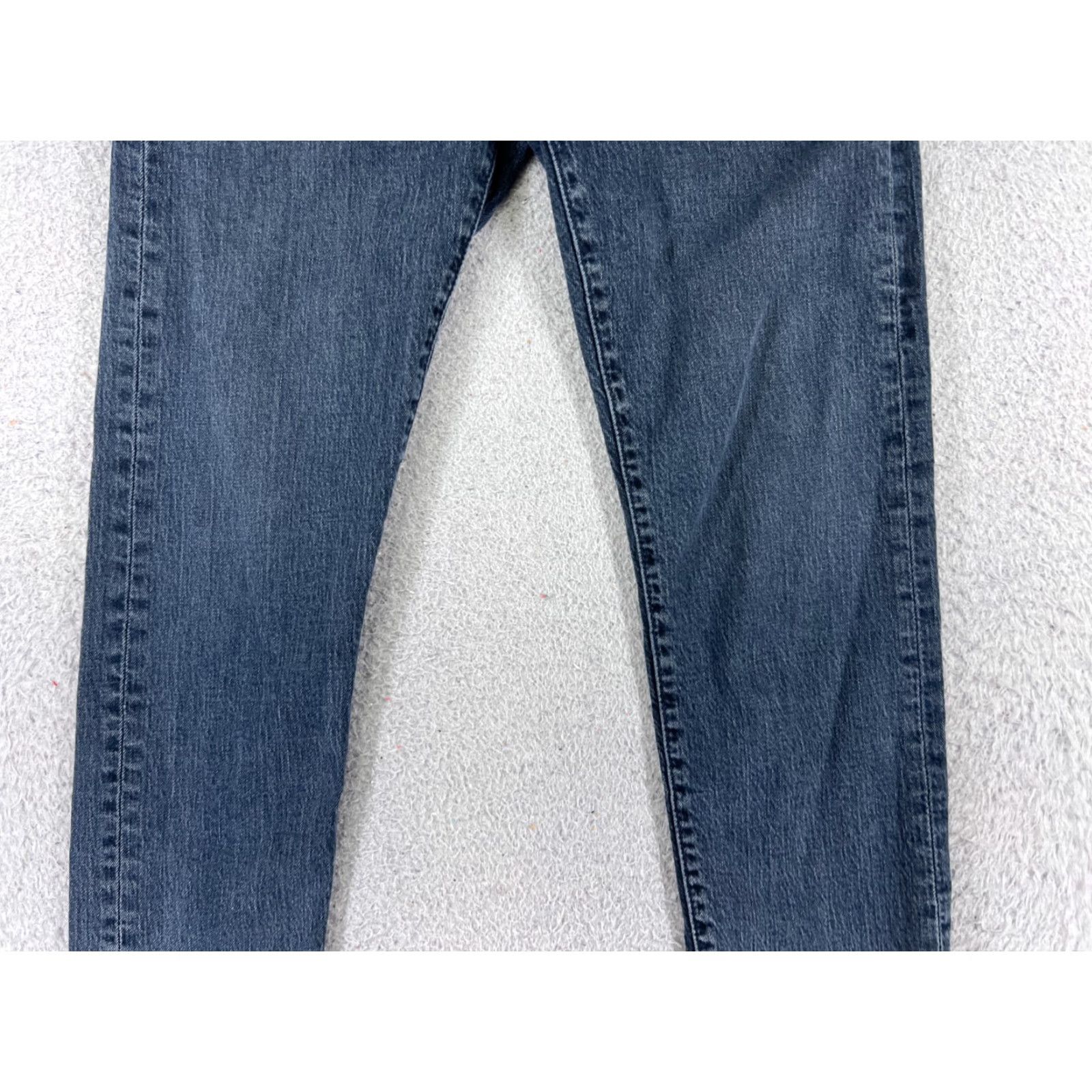 Levi's Levi's Jeans Men Slim 29 Blue Denim 502 Straight 5-Pocket Cotton Blend Regular Waist 28x28 Vintage No N/A Size US 29 - 3 Thumbnail