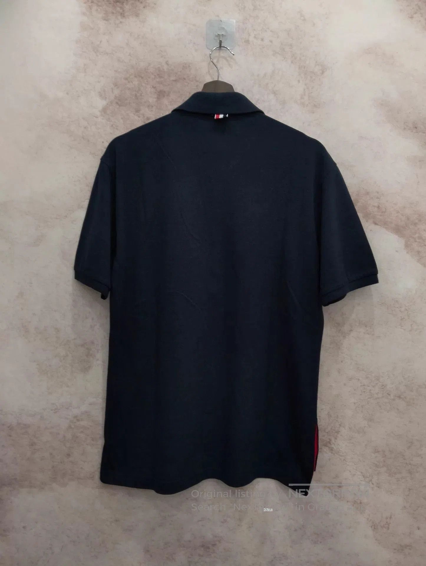 Thom Browne Blue Short Sleeve Polo Shirt with Pocket . Size US L / EU 52-54 / 3 - 2 Thumbnail