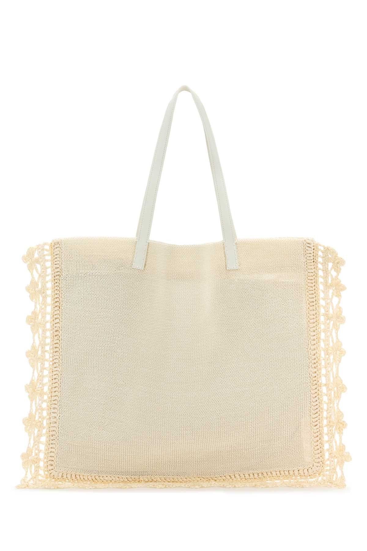 JW Anderson Ivory Crochet Shopping Bag Size ONE SIZE - 1 Thumbnail