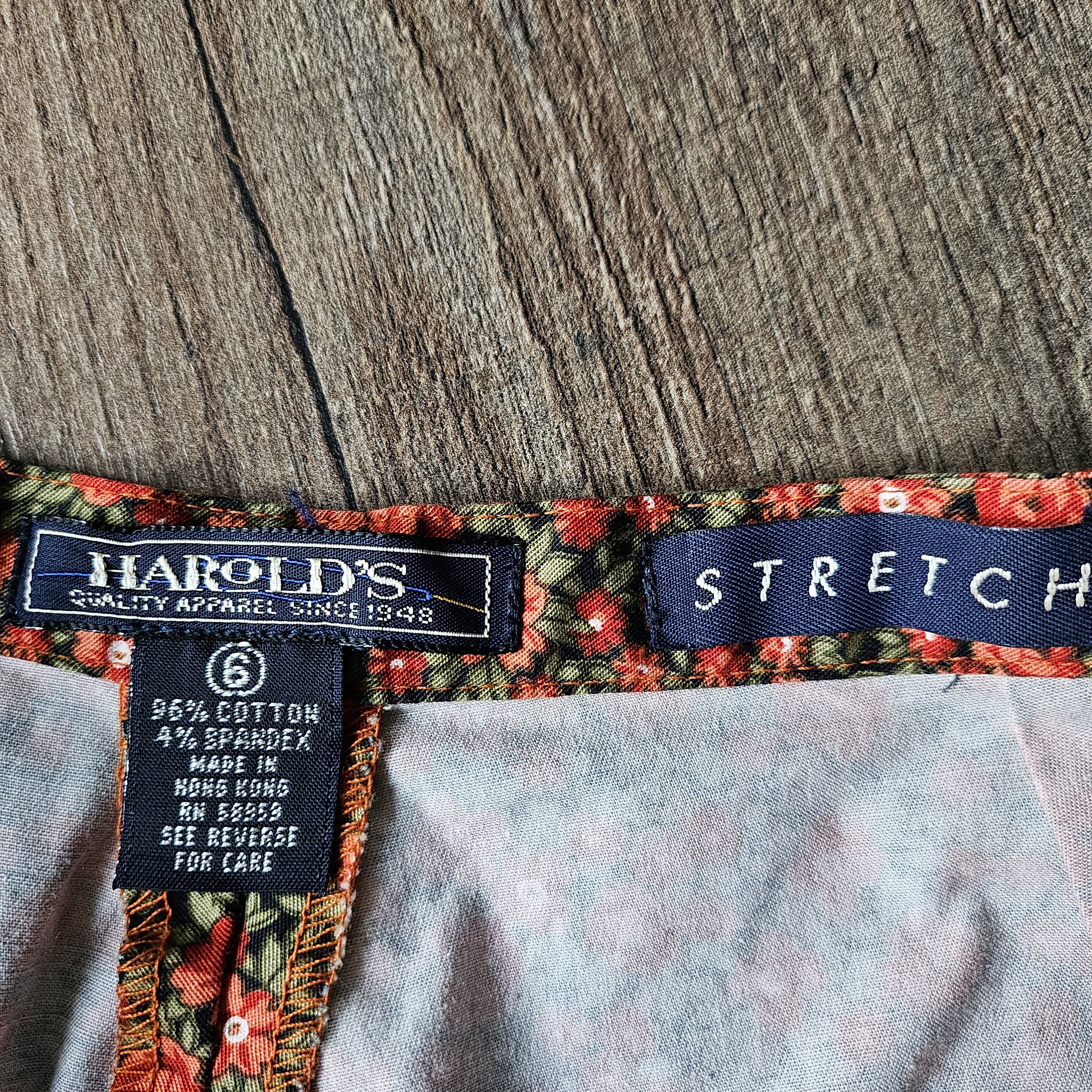 Vintage Vtg Harold’s Cotton Stretch High Rise Straight Leg pants Size 28" / US 6 / IT 42 - 4 Thumbnail