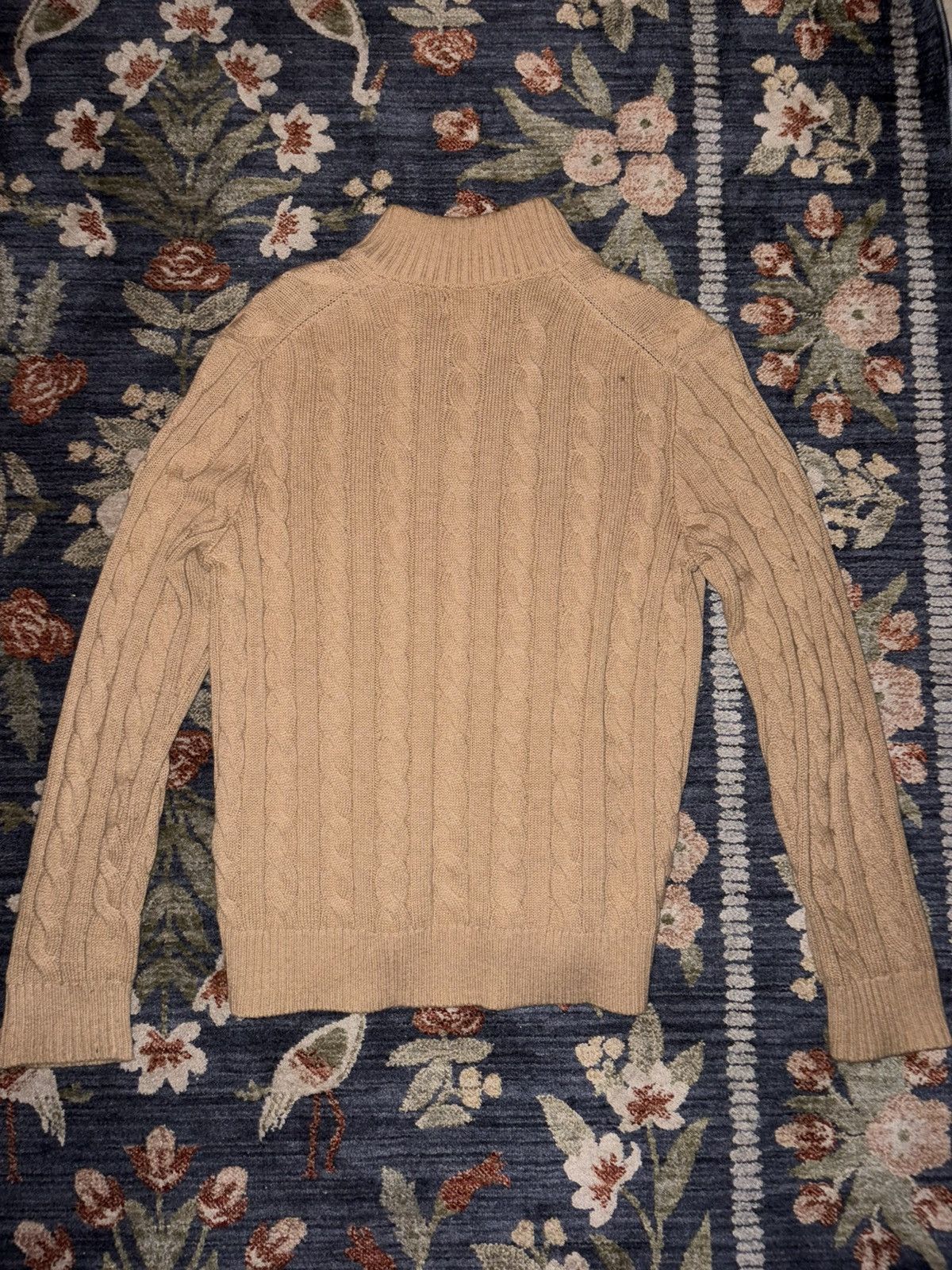 Polo Ralph Lauren Polo Ralph Lauren Men’s Beige Cable Knit Quarter Zip Sweater Size US M / EU 48-50 / 2 - 5 Thumbnail
