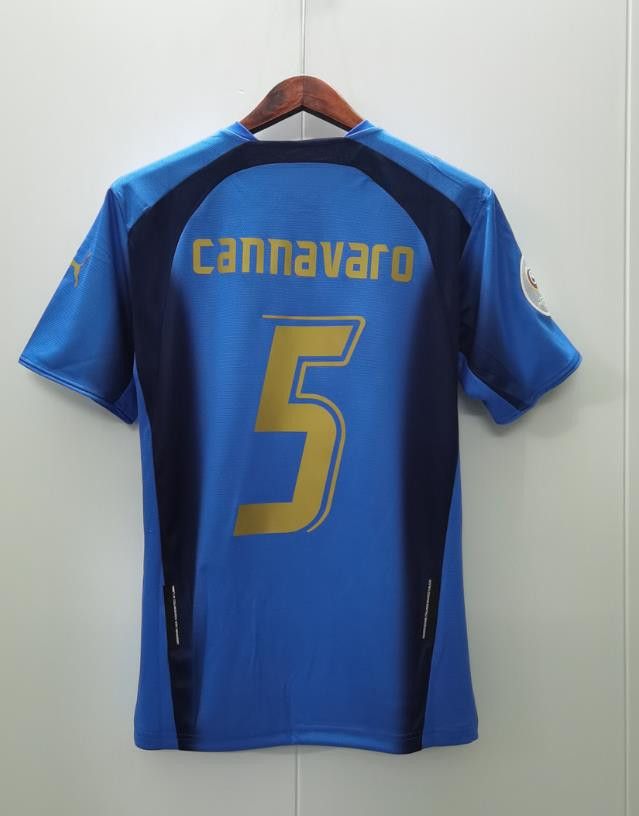 Other 2006 Italy #5 Fabio Cannavaro Jersey Home Size US L / EU 52-54 / 3 - 1 Thumbnail