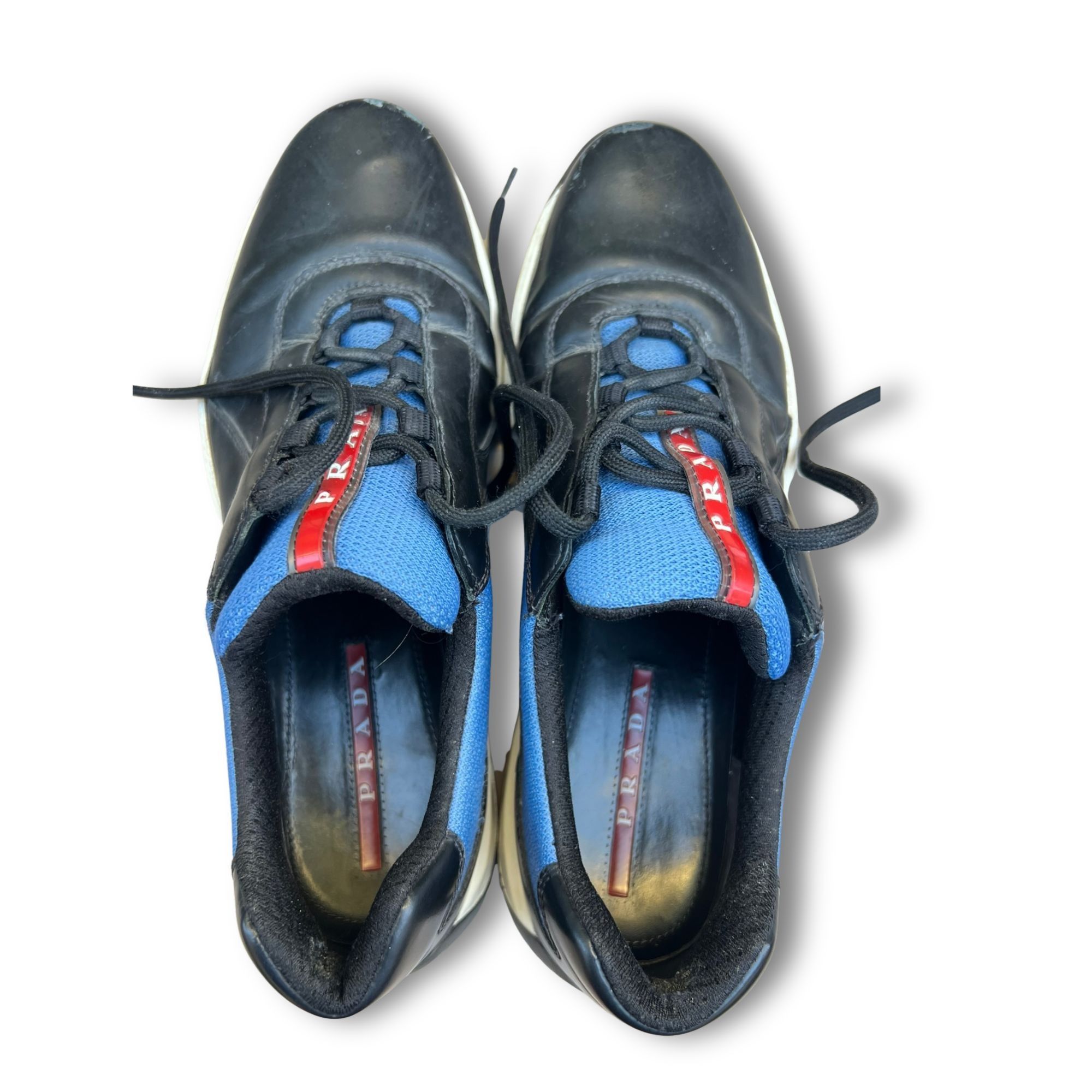Prada Prada Black & Blue Americas Cup Trainers Sneakers Size 8 Size US 8 / EU 41 - 10 Thumbnail