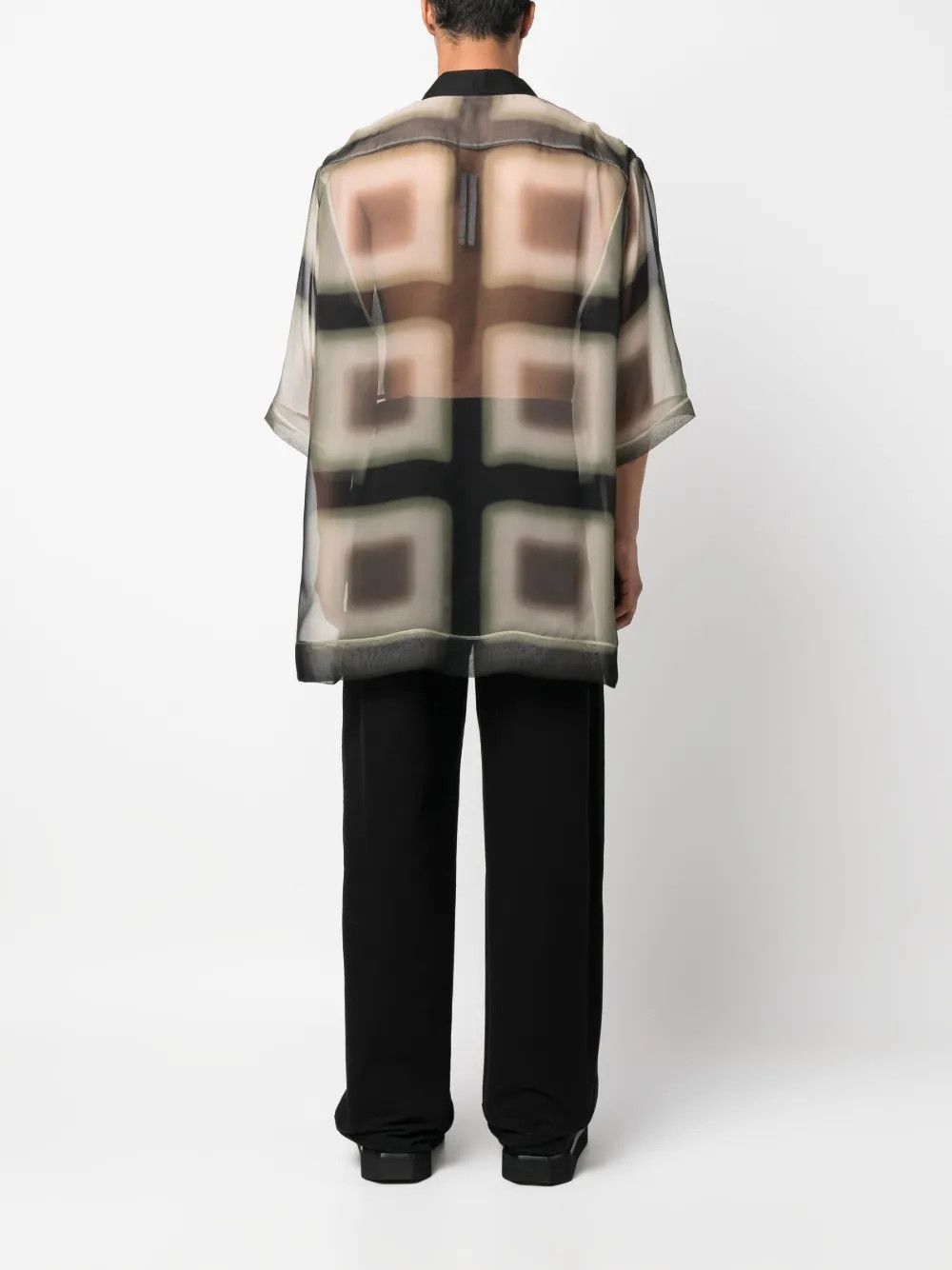 Rick Owens o1y0325 Patterned Shirt in Multicolor Size US M / EU 48-50 / 2 - 4 Thumbnail