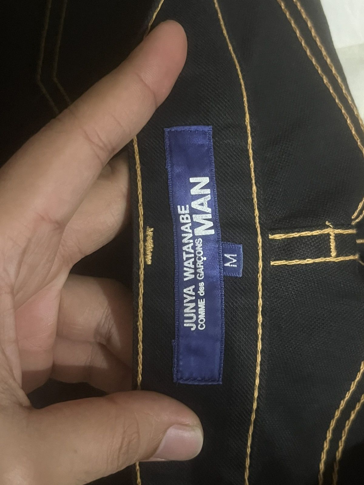 Junya Watanabe Junya Watanabe Comme des Garcons Black Slim Straight Jeans Size US 32 / EU 48 - 14 Thumbnail