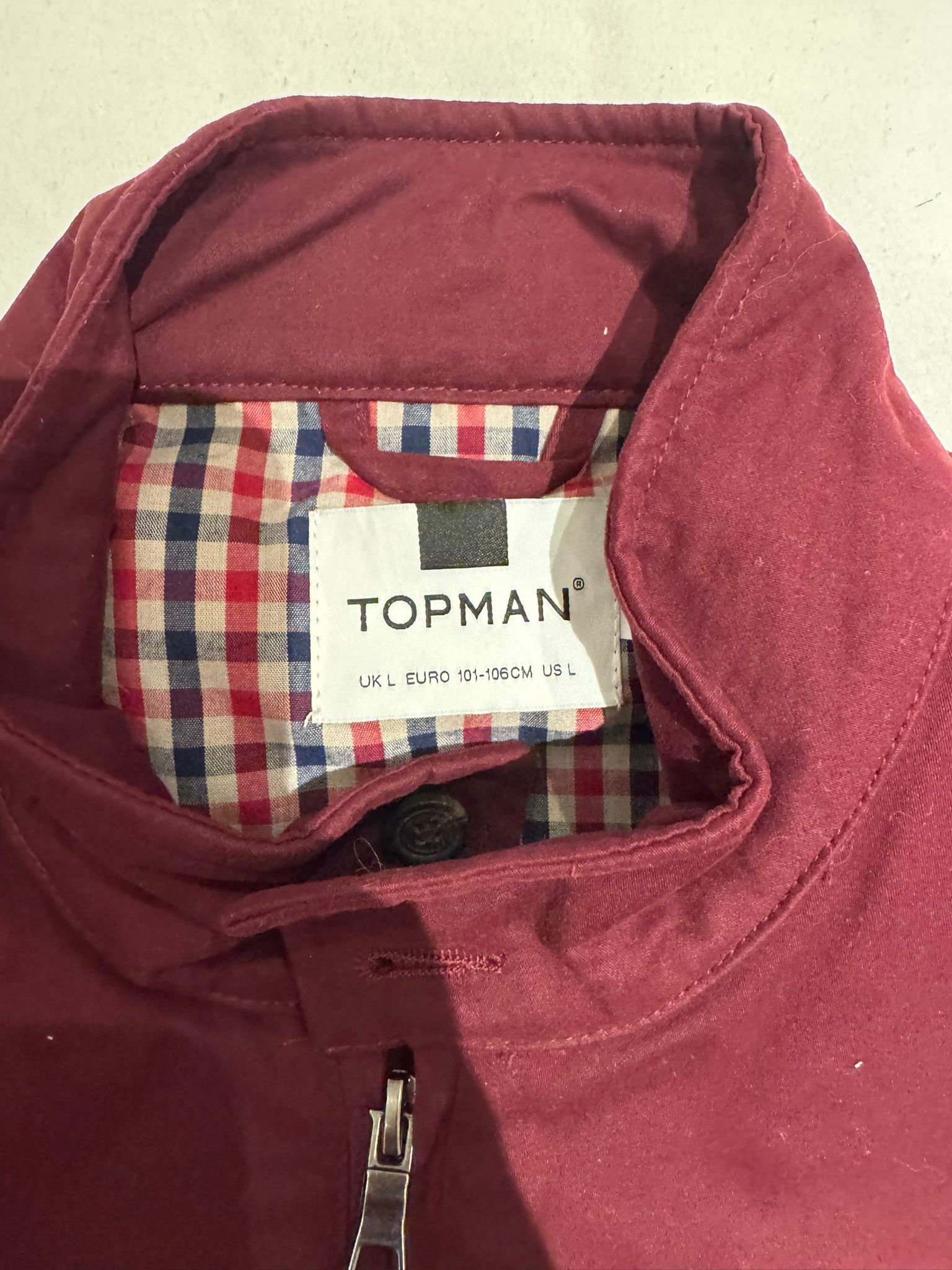 Topman Topman Maroon Bomber Jacket Size US L / EU 52-54 / 3 - 3 Thumbnail