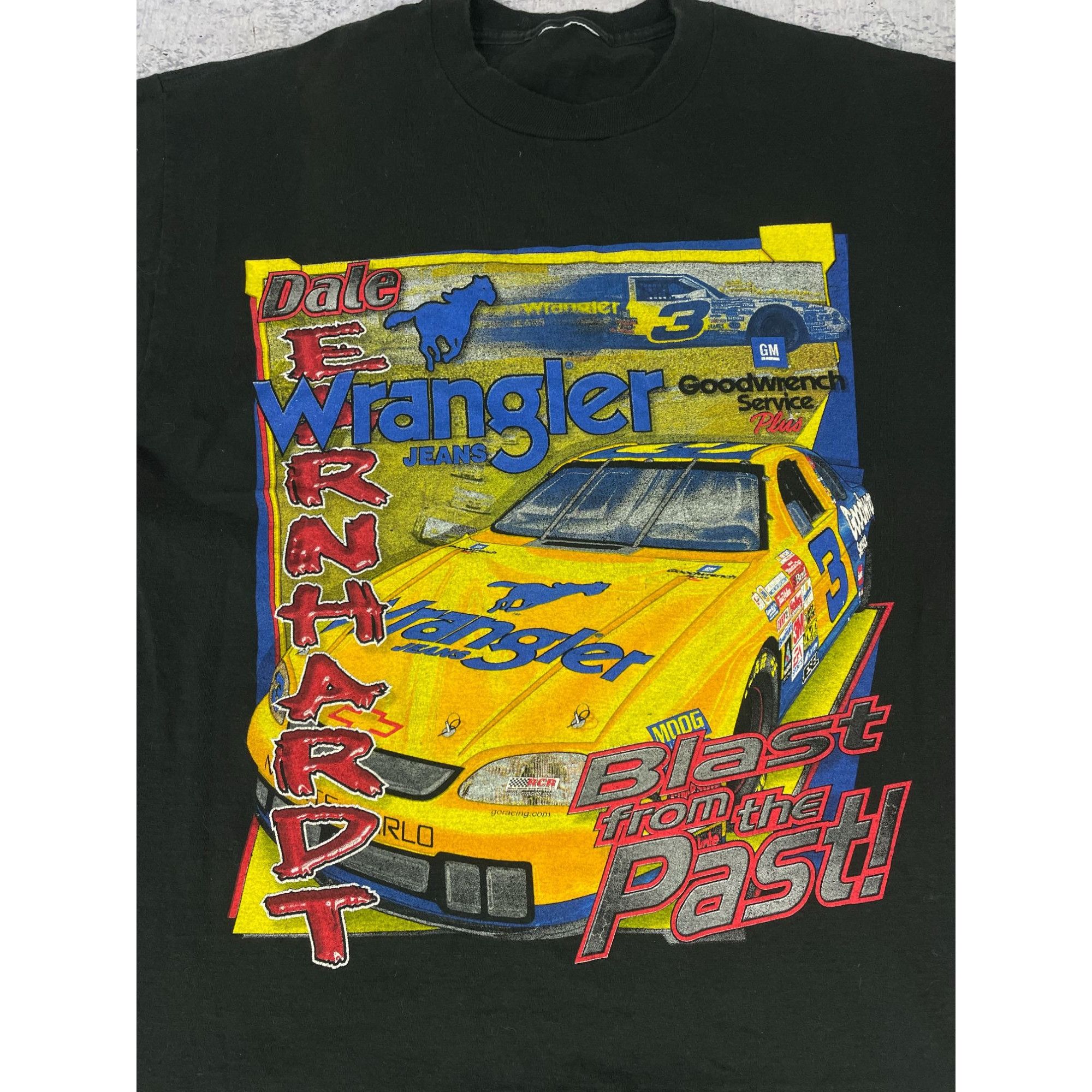 Vintage Men's Black Faded Vintage T-shirt Baggy Cars Motorsport Cott Size US M / EU 48-50 / 2 - 5 Thumbnail