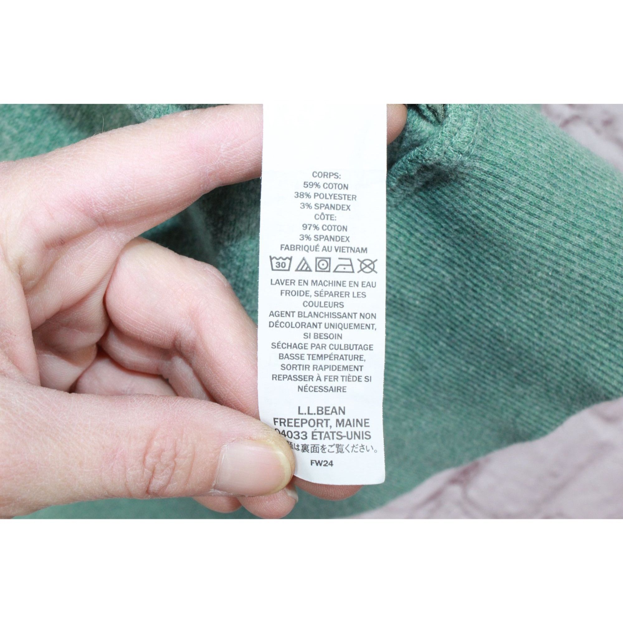 L.L. Bean LL Bean Women's Cozy Sweatshirt Full Zip Heather Size L Pet Size L / US 10 / IT 46 - 8 Thumbnail