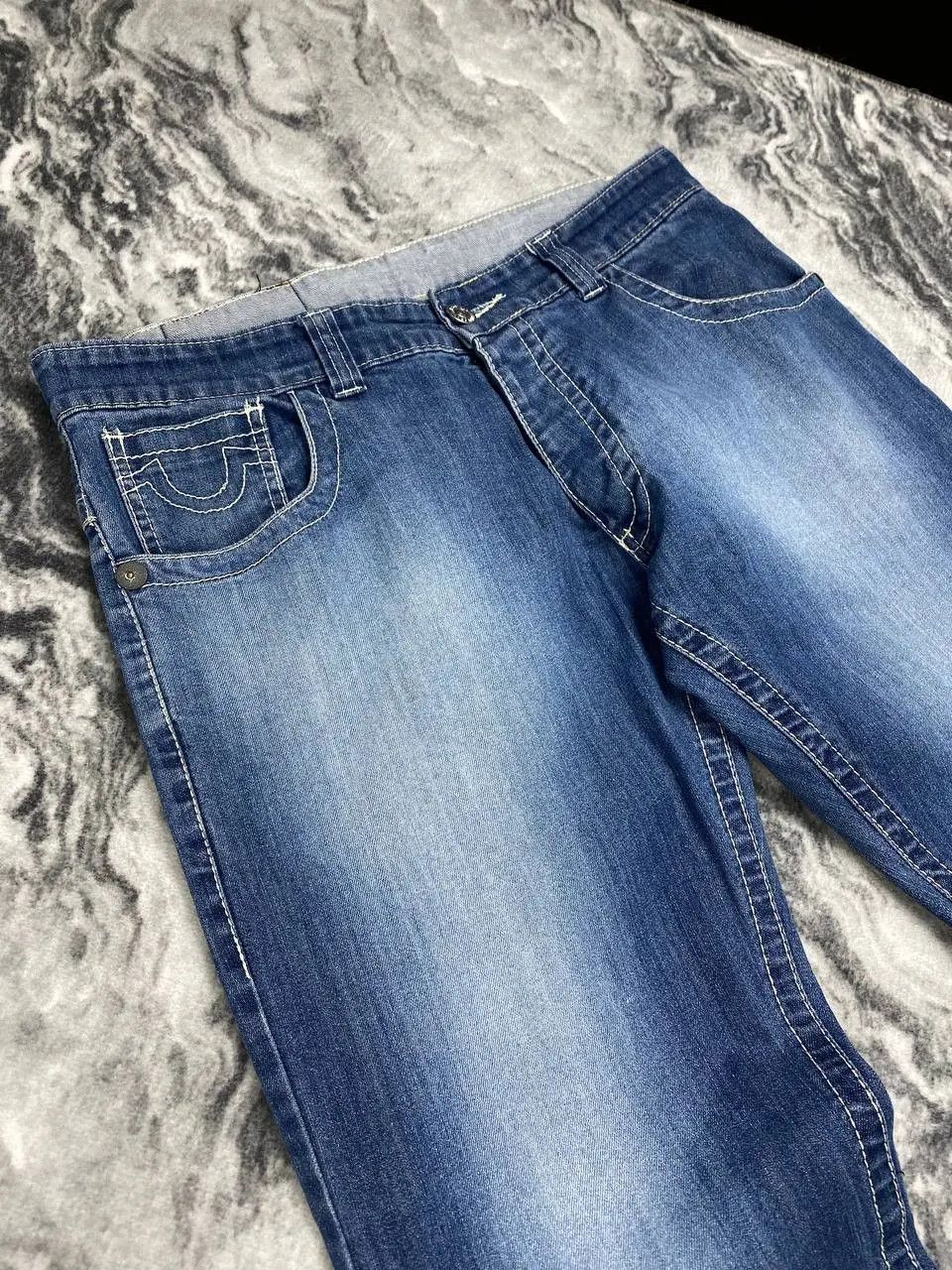 True Religion Vintage True Religion Baggy Denim Jeans Y2K 90s Size US 34 / EU 50 - 3 Thumbnail