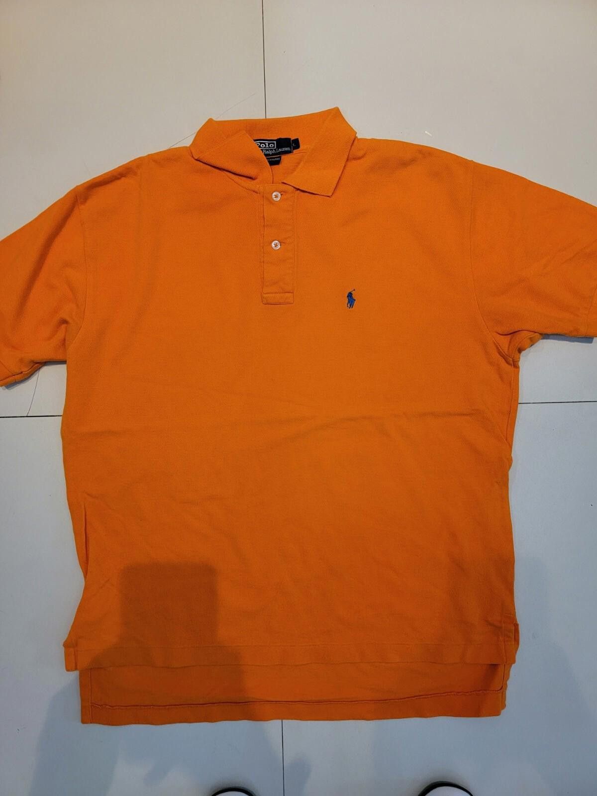 Polo Ralph Lauren Men’s shirt RALPH LAUREN size L short sleeve orange polo Size US L / EU 52-54 / 3 - 1 Thumbnail