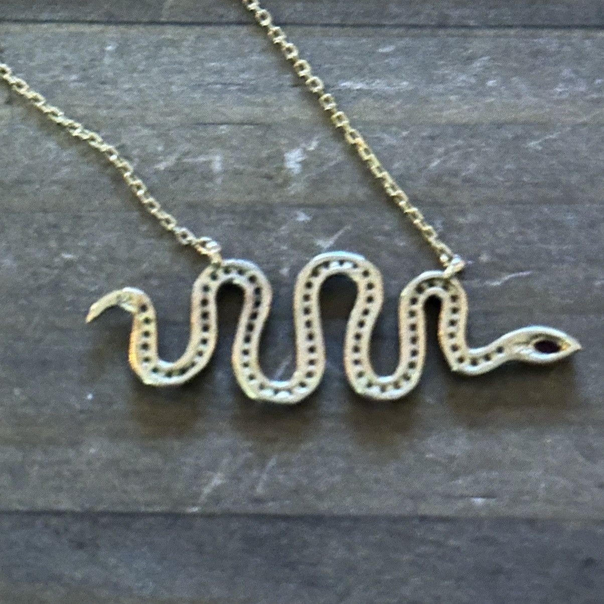 Other 925 rhinestone slithering snake necklace Size ONE SIZE - 2 Thumbnail