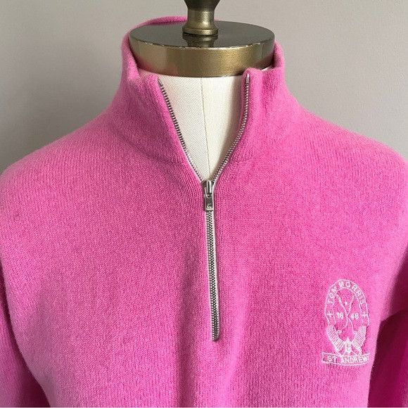 Other Tom Morris St Andrew's ¼ Zip Wool Sweater - Small 🇬🇧 Size S / US 4 / IT 40 - 3 Thumbnail