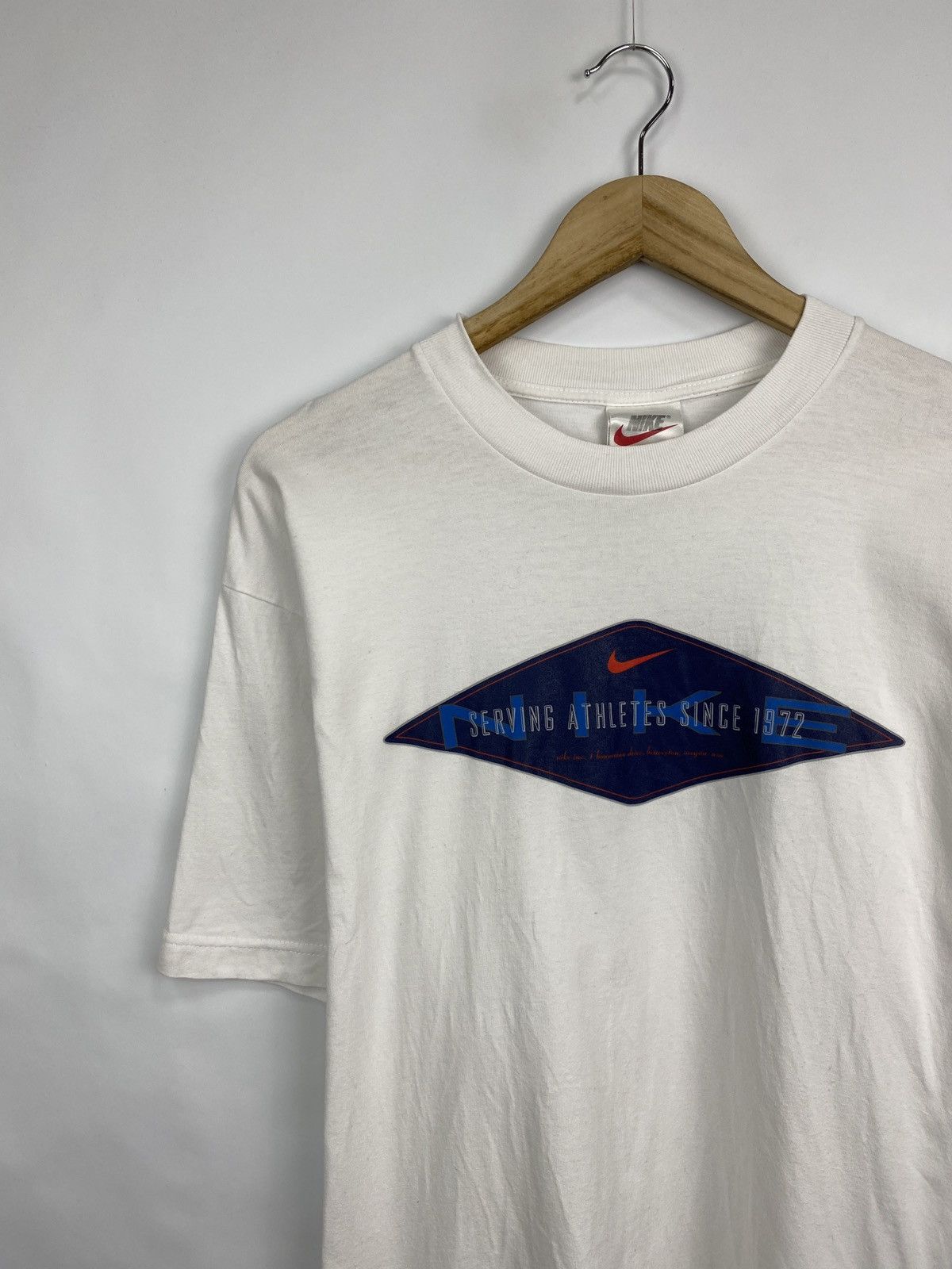 Nike 🇺🇸 Vintage 90s Nike Athletes Rare T-Shirt Y2K Retro Hype Size US M / EU 48-50 / 2 - 2 Thumbnail