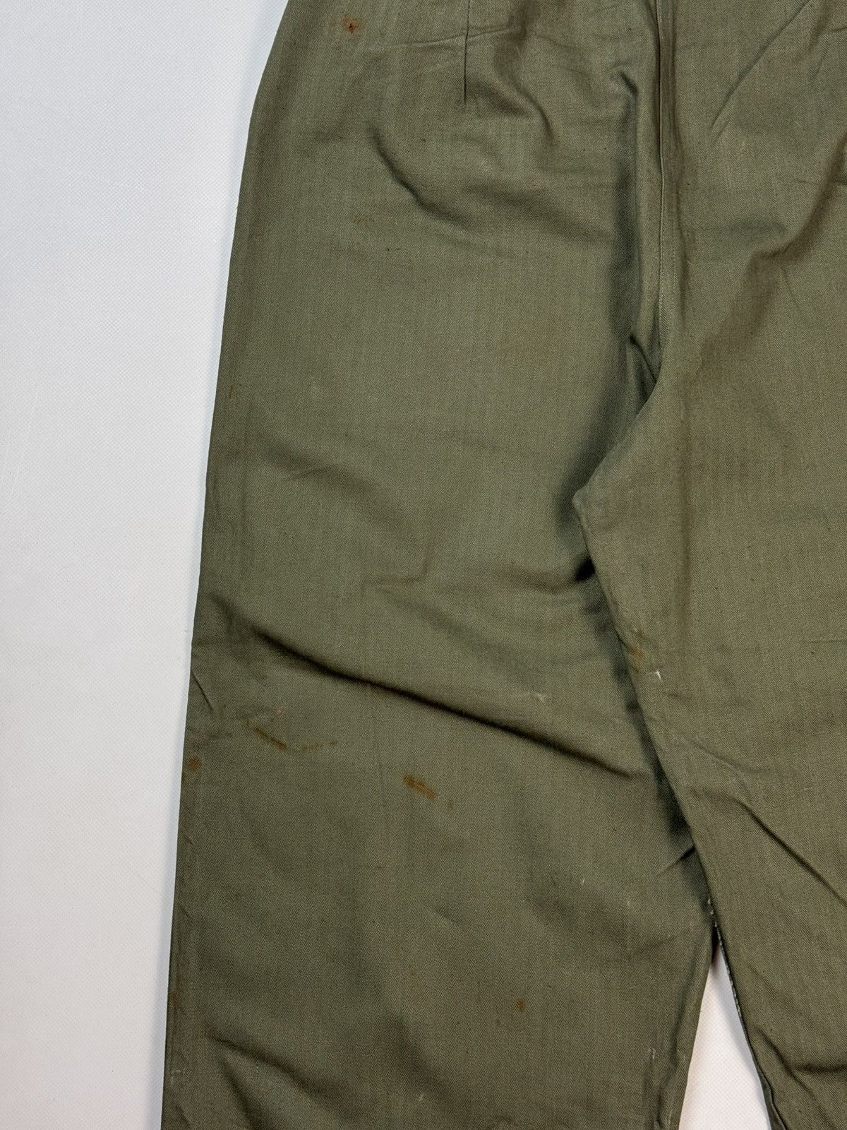 Vintage Original WW2 US Army Corps HBT Herringbone Twill Slack Pants Size 27" / US 4 / IT 40 - 22 Thumbnail
