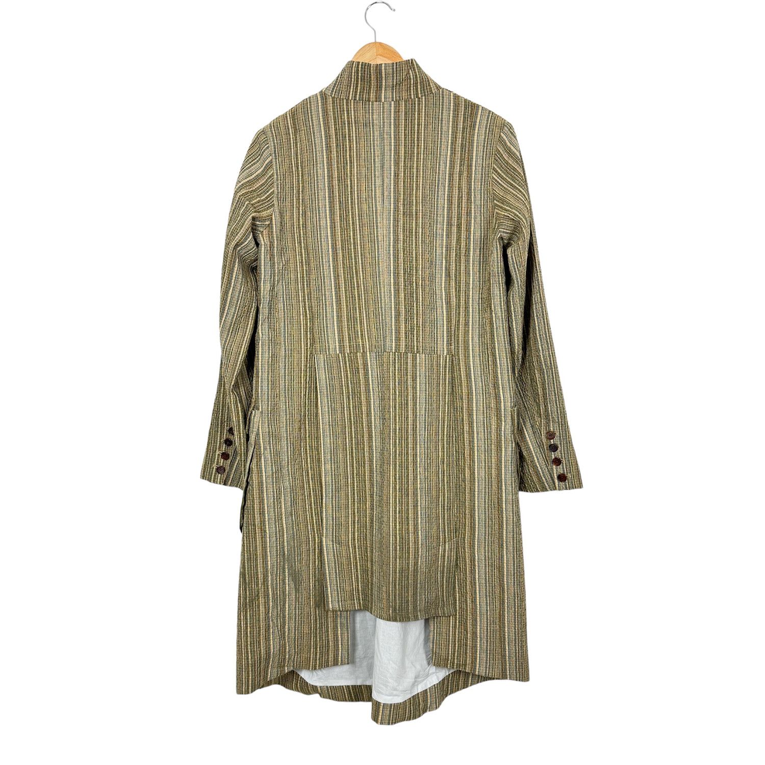 Aleksandr Manamis Long Coat striped coat size 1 Size M / US 6-8 / IT 42-44 - 2 Thumbnail