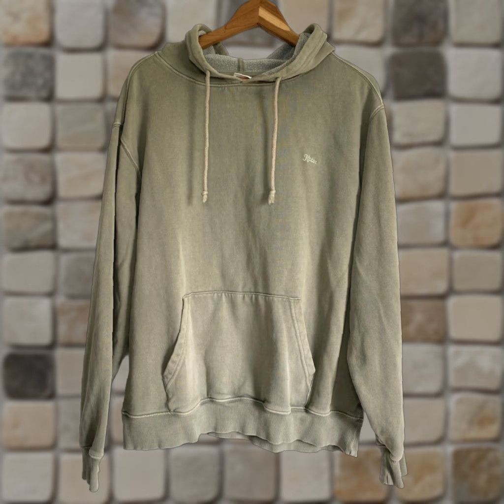 Katin Katin Men's Embroidered Logo Hoodie Sz M Shirt Mens Hoodie Green Embroidery Hooded Logo Beach Outdoor 90s Vintage Style Pullover Size US M / EU 48-50 / 2 - 1 Thumbnail