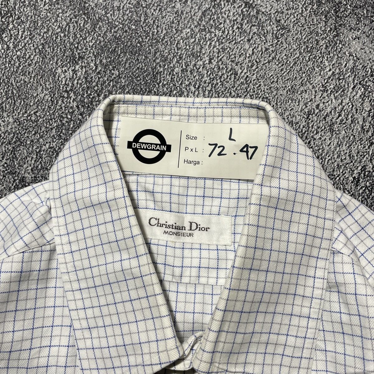 Dior Dior Plaid Shirts Vintage Luxury Size US L / EU 52-54 / 3 - 4 Thumbnail