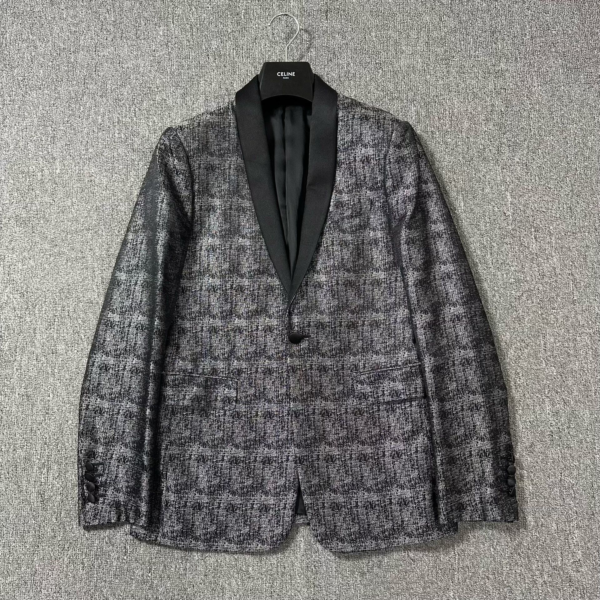Dior Dior Black and White Satin Weave Suit Size US M / EU 48-50 / 2 - 1 Thumbnail
