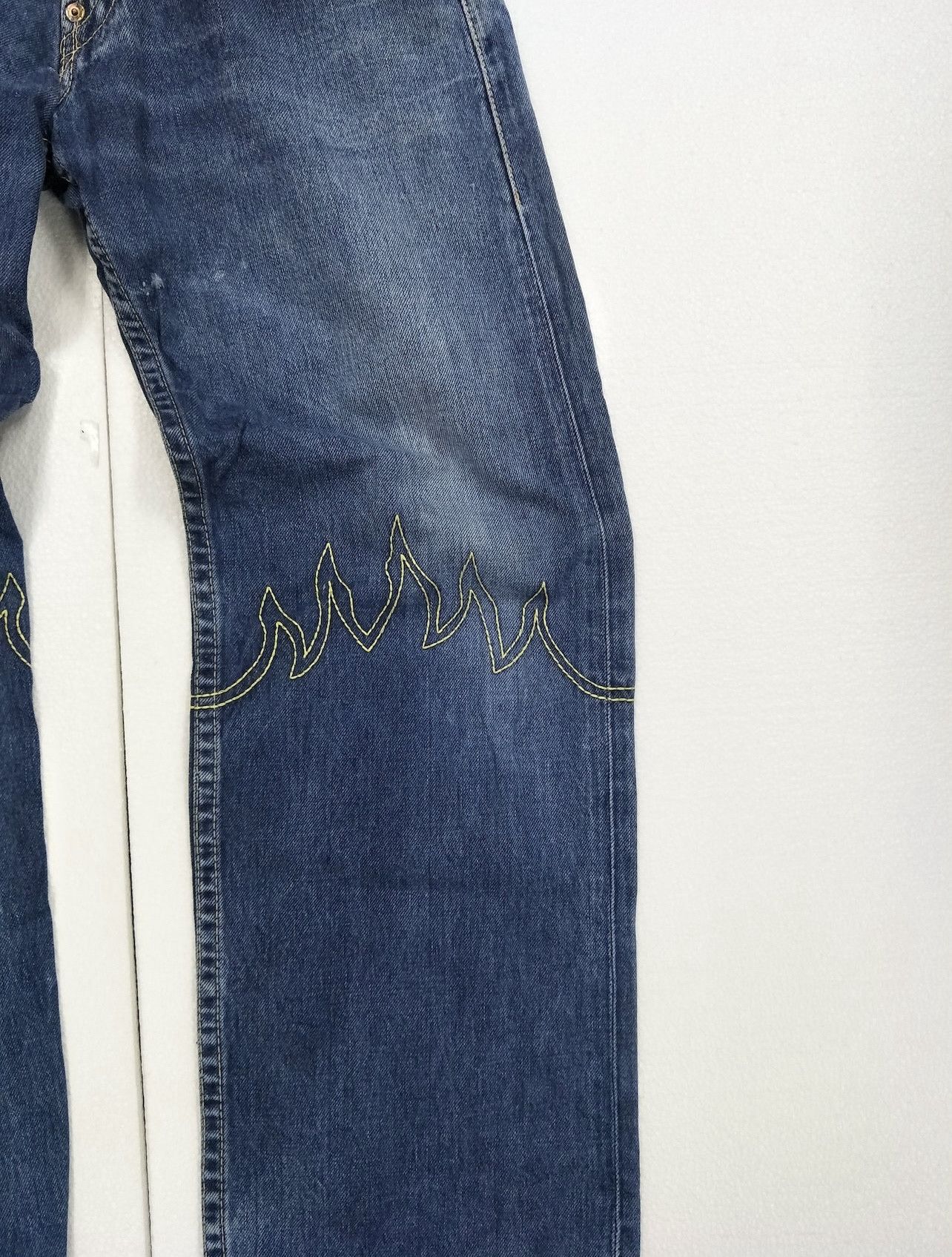 If Six Was Nine × Levi's × Vintage Levis Buckle Baggy Wide Leg Flamming Stitch Travis Scott Size US 30 / EU 46 - 15 Thumbnail