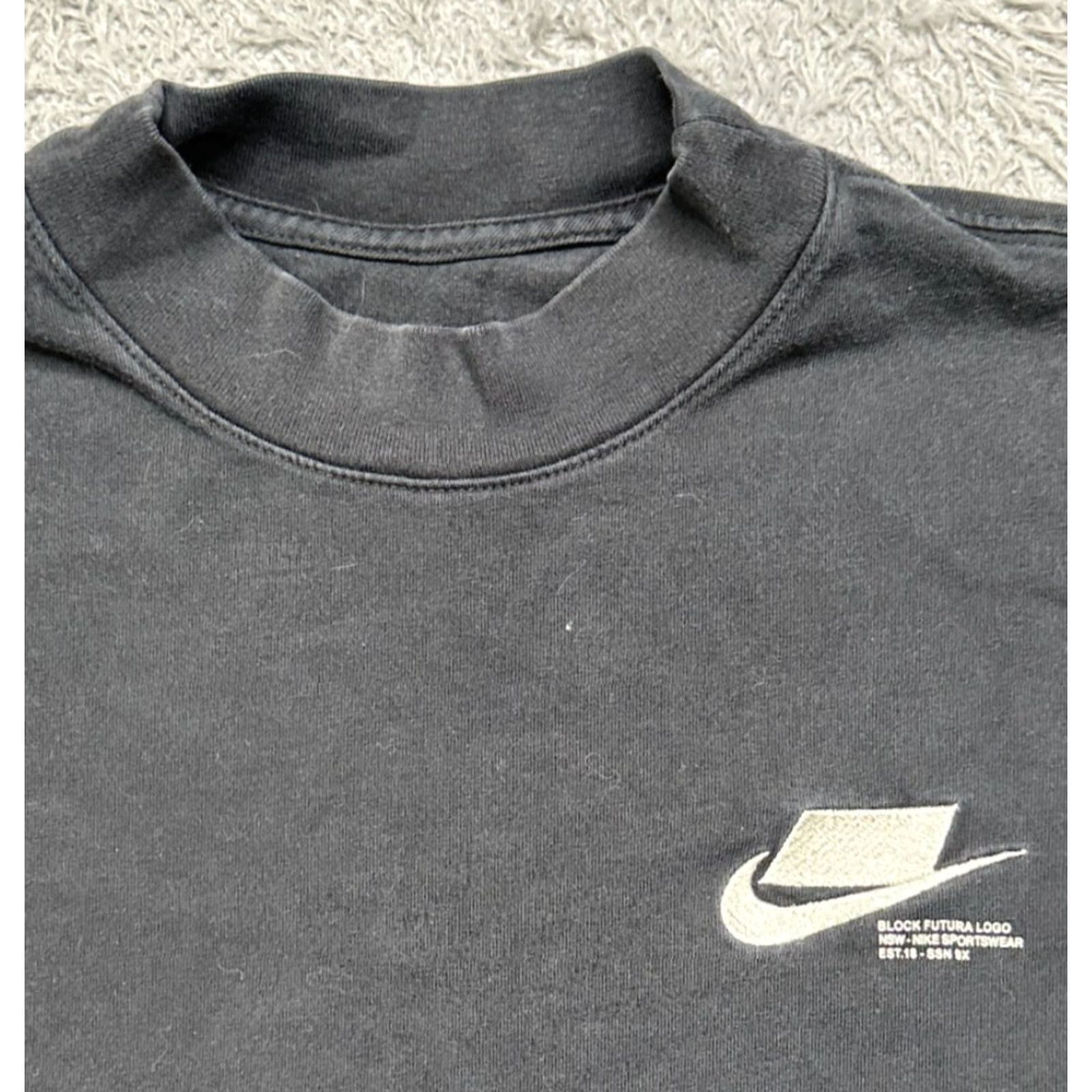 Nike Nike Shirt Mens M Black Mock Neck Swoosh Long Sleeve Base Layer Size US M / EU 48-50 / 2 - 2 Thumbnail
