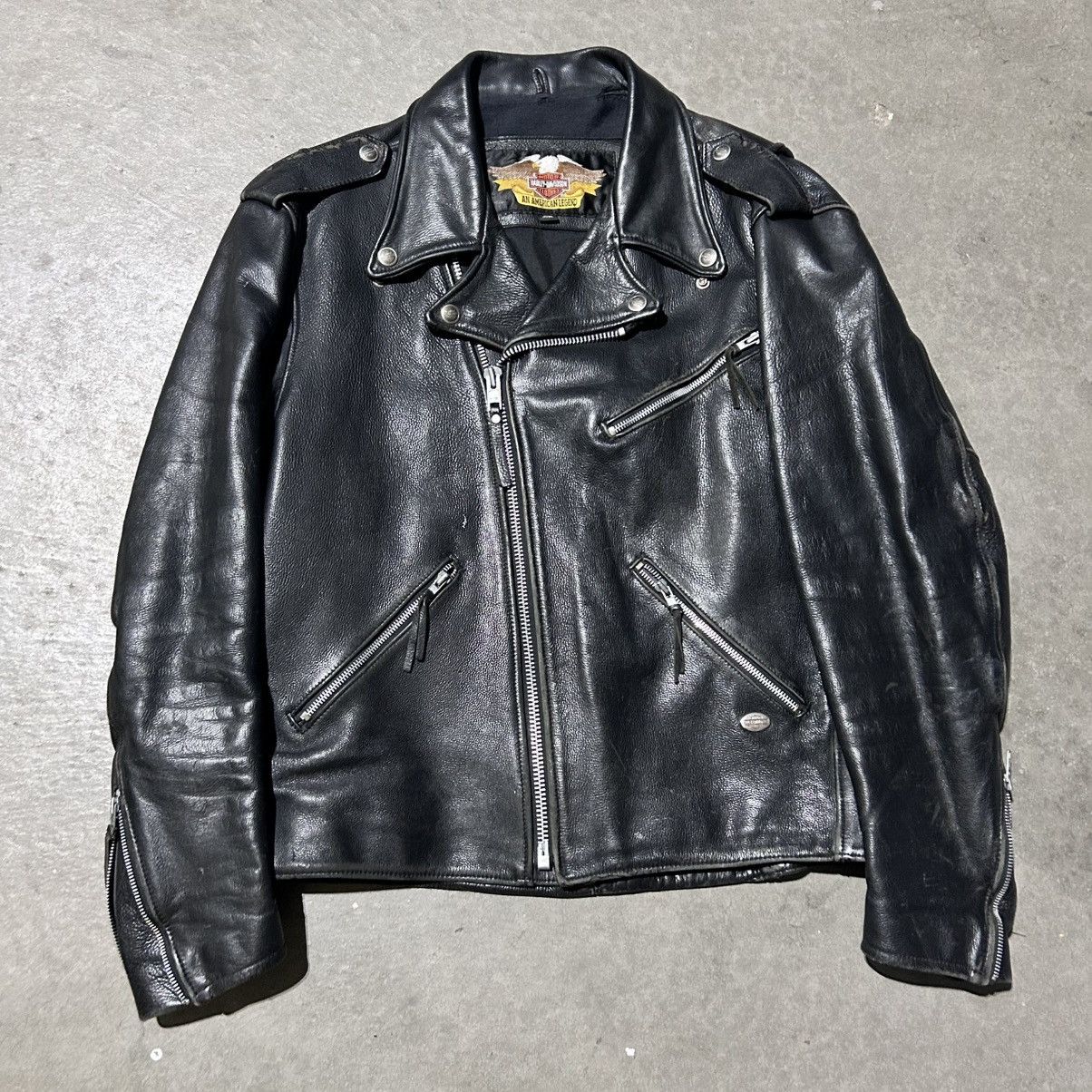 Harley Davidson Vintage Harley Davidson leather biker jacket Size US L / EU 52-54 / 3 - 1 Thumbnail