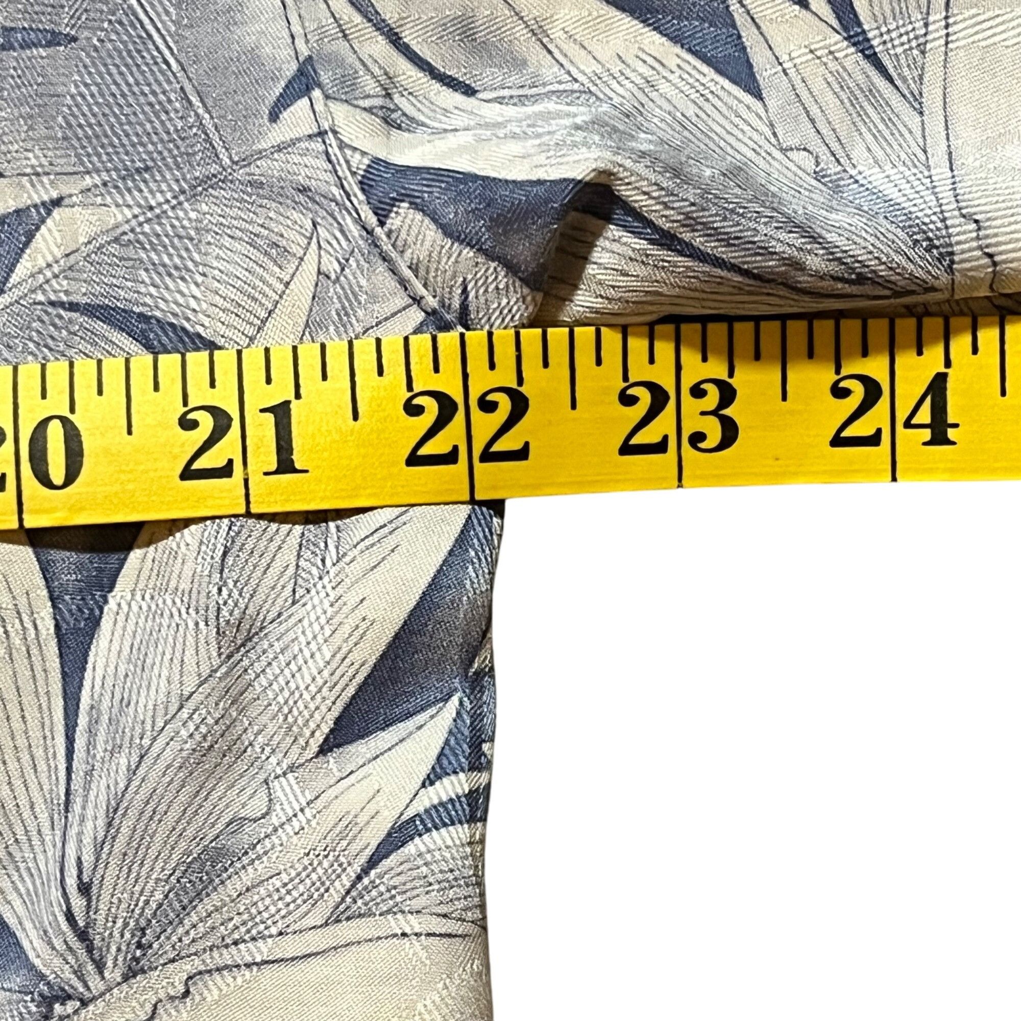 Tommy Bahama Tommy Bahama Hawaiian Blue Shirt Large Tropical Linen Blend Size US L / EU 52-54 / 3 - 5 Thumbnail