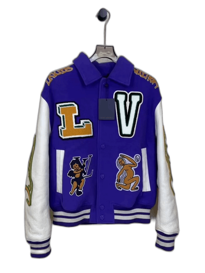 Louis Vuitton Louis Vuitton Cartoon Baseball Jacket with Tags-yf Size US L / EU 52-54 / 3 - 1 Thumbnail