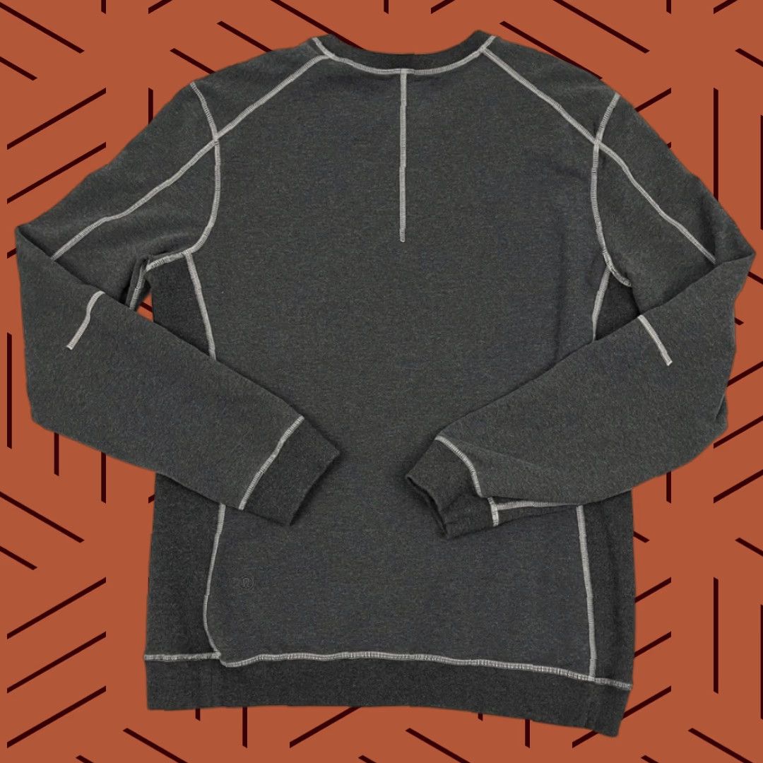Lululemon Lululemon All Town Sweatshirt Mens L Gray Contrast Stitch Crewneck Athleisure Size US L / EU 52-54 / 3 - 1 Thumbnail