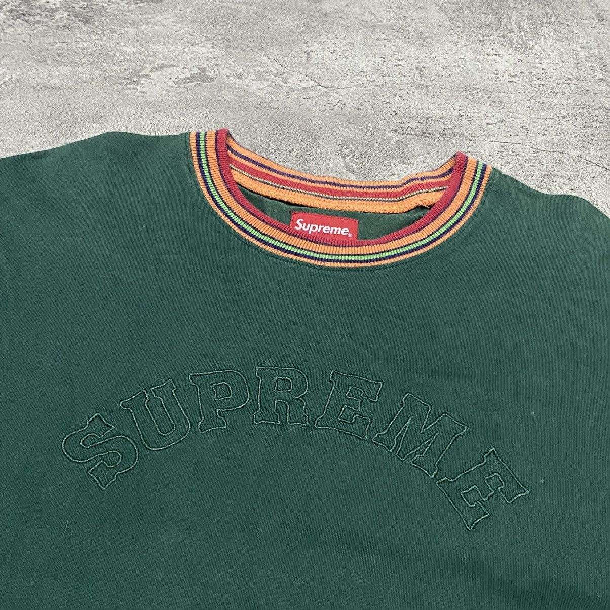 Supreme Supreme Striped Rib Arc Logo Longsleeve Size US S / EU 44-46 / 1 - 4 Thumbnail