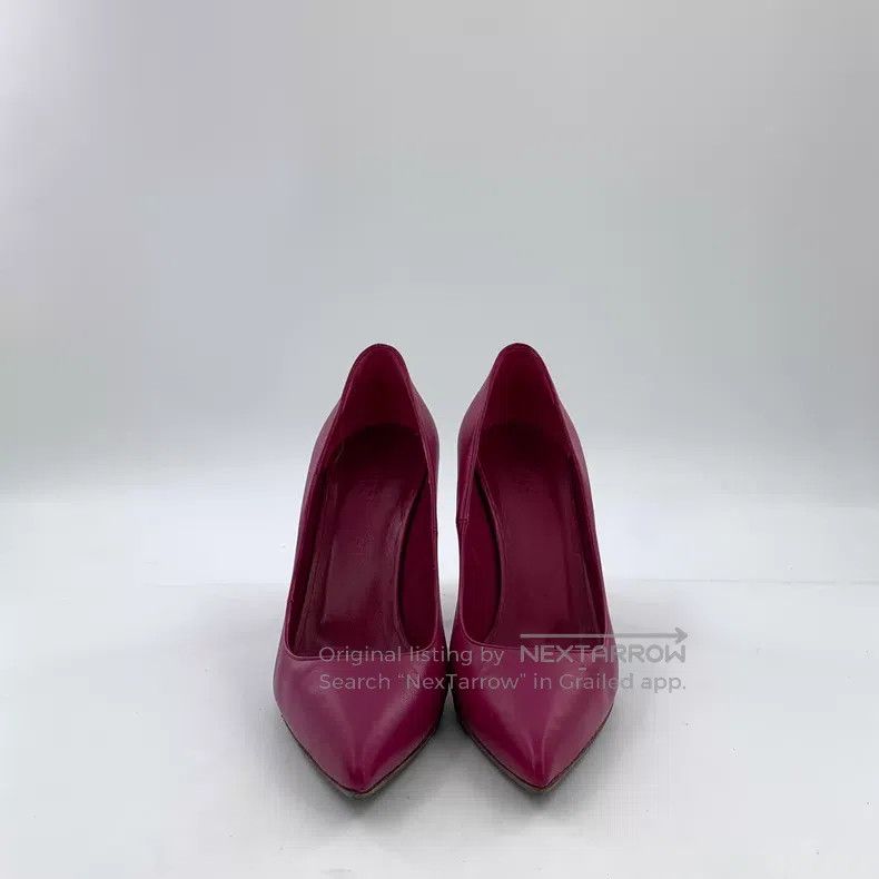 Gucci Gucci Rose pink leather pointed toe thin heel high heels Size US 8 / IT 38 - 3 Thumbnail