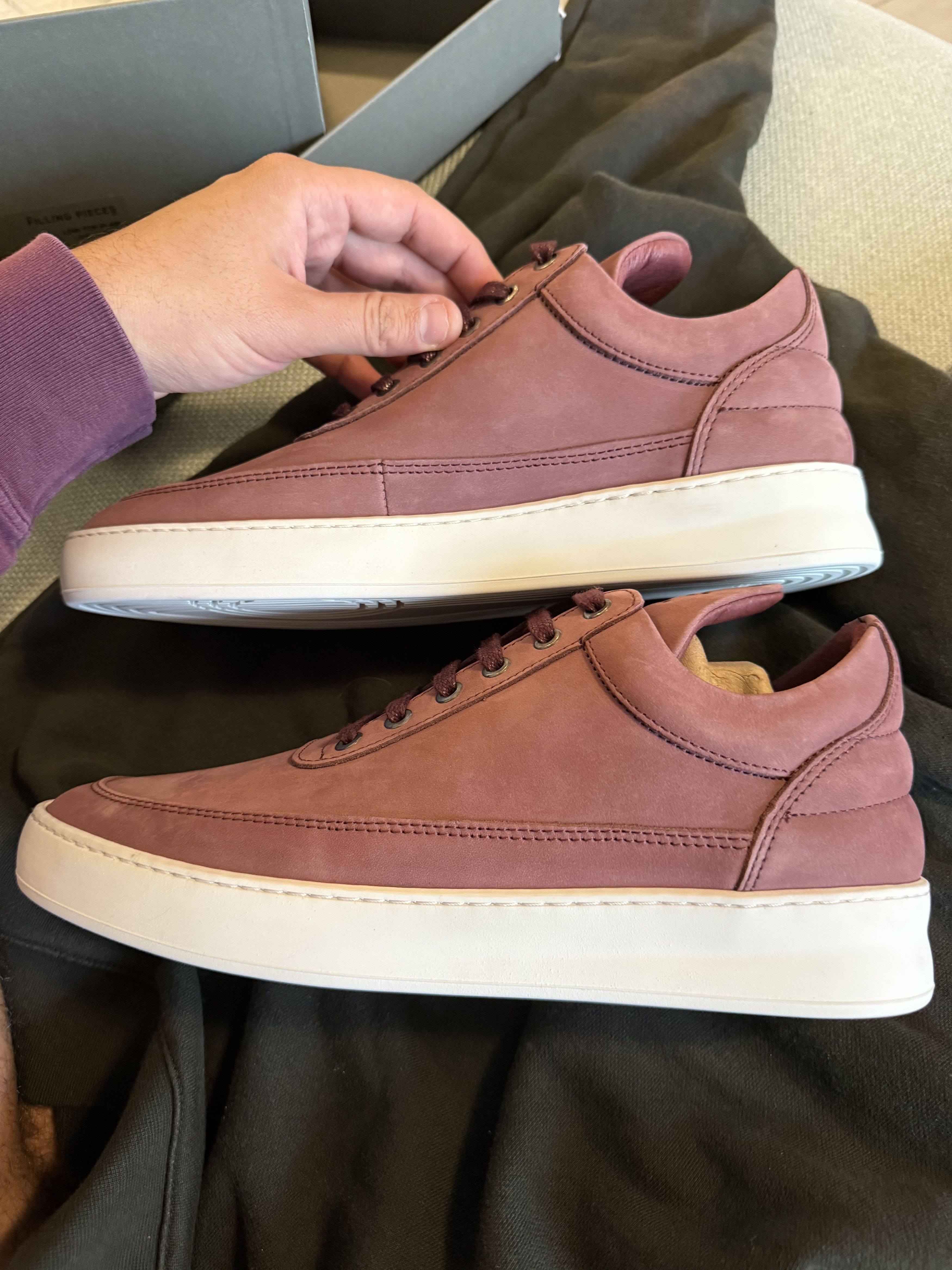 Filling Pieces *MSG TO OFFER* FP Low Top Nubuck Maroon BNWT Size US 10 / EU 43 - 8 Thumbnail