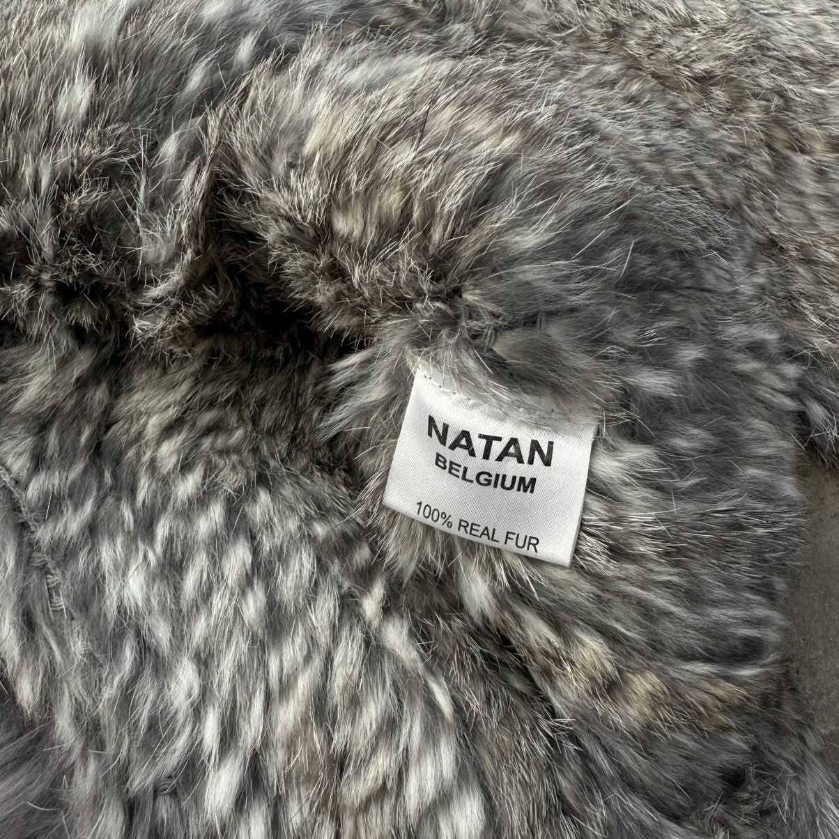 Japanese Brand Natan Belgium Real Rabbit Fur Cropped Blouse Size S / US 4 / IT 40 - 4 Thumbnail