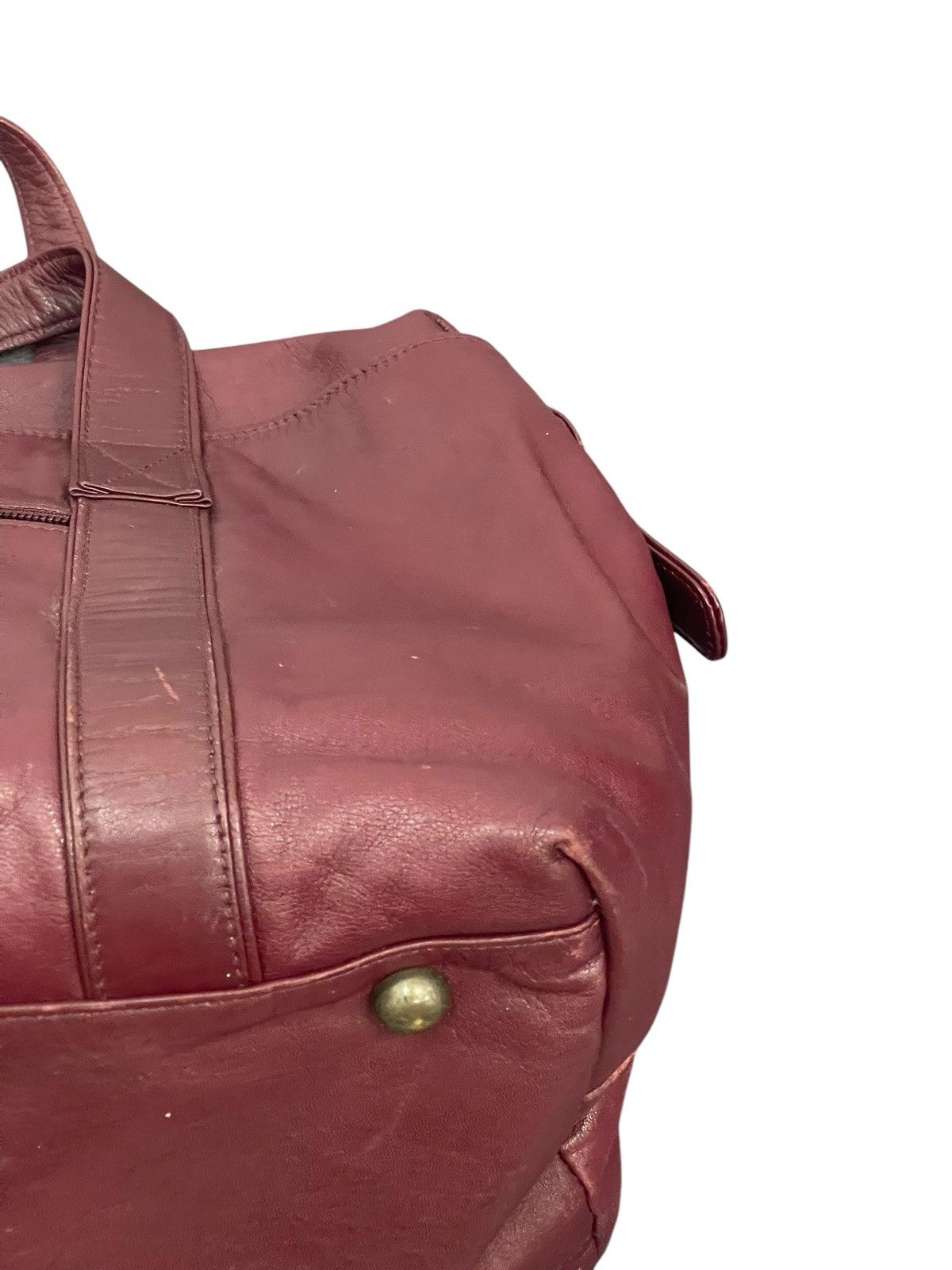 Genuine Leather Full Leather Vtg Maruem Japan Duffle Bag 1🟩8 Size ONE SIZE - 15 Thumbnail