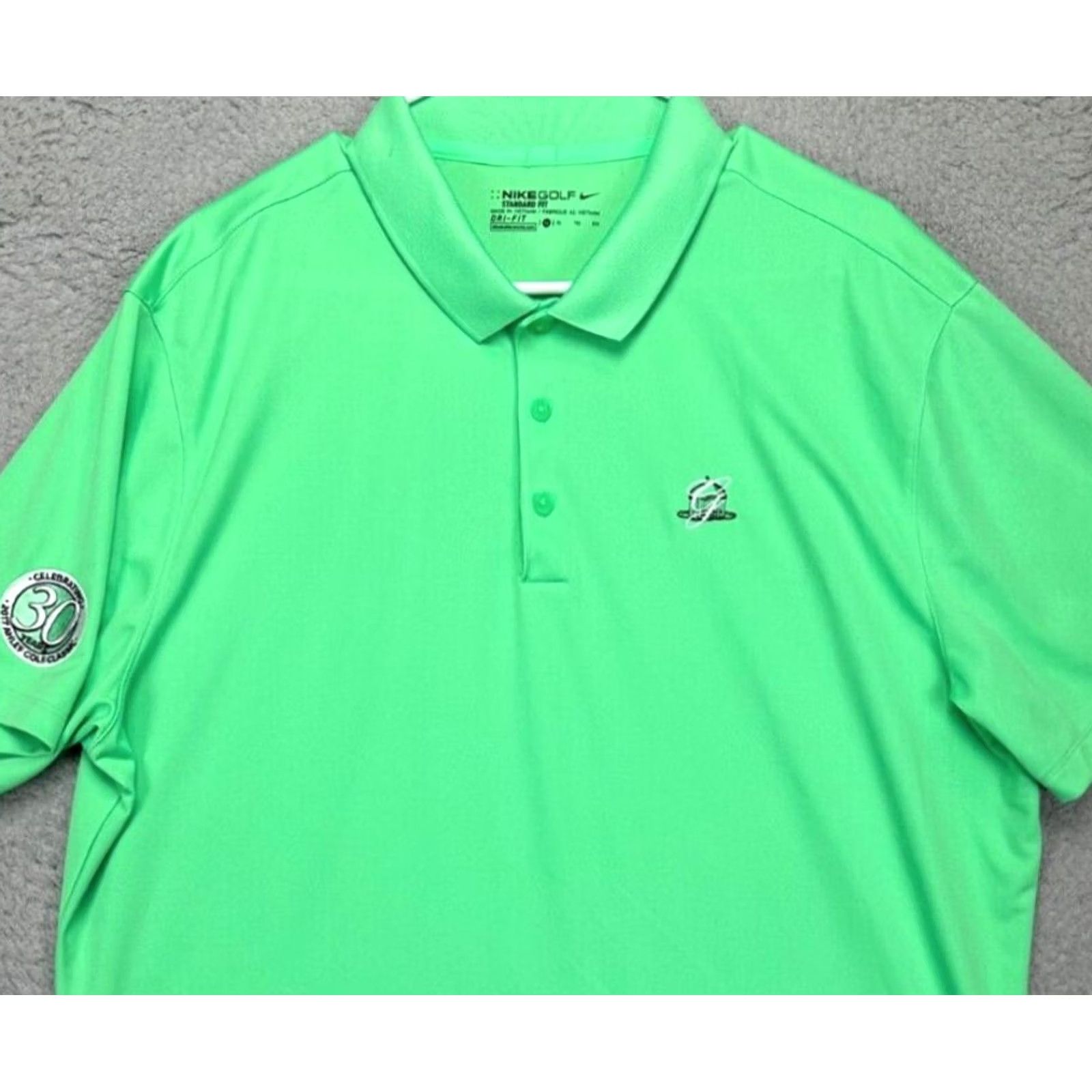 Nike Nike Golf Polo Shirt Mens XL Dri-Fit Green Athletic Standard Fit Short Sleeve Polo Golf Shirt Size US XL / EU 56 / 4 - 2 Thumbnail