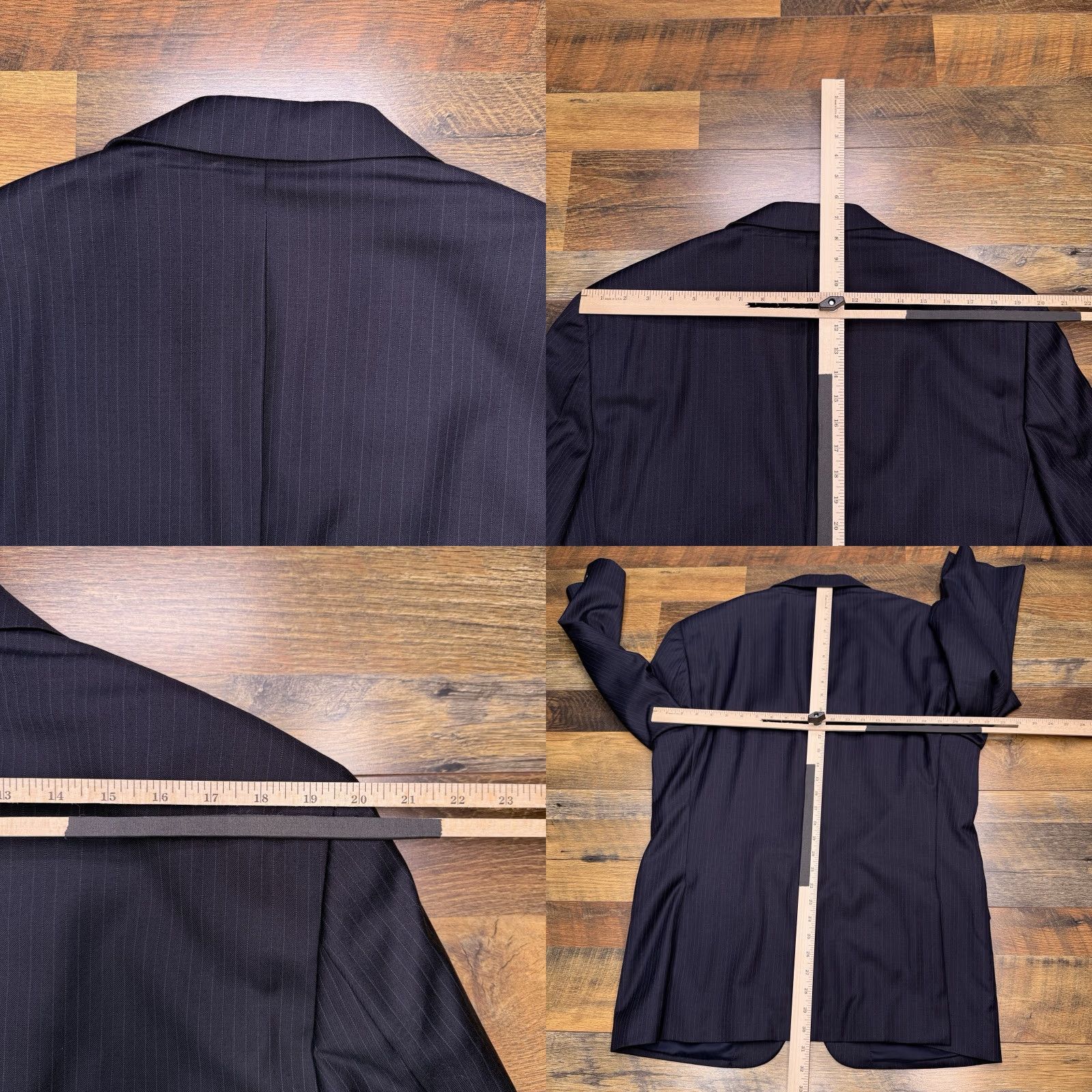 Jos. A. Bank Jos. A. Bank Travelers Collection Suit Jacket 42R Navy Wool Slim Blazer Size 42R - 9 Thumbnail