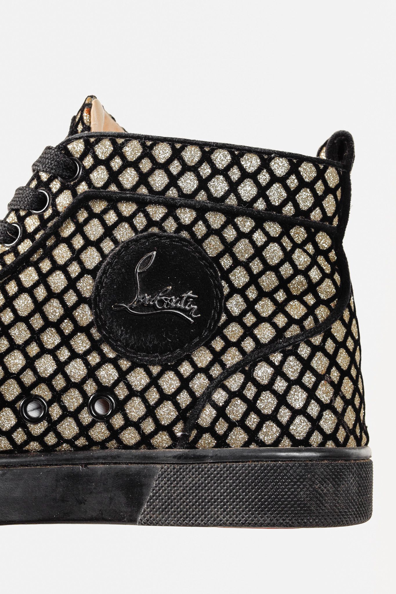 Christian Louboutin Christian Louboutin Rantus Orlato Glitter High-Top Sneaker Size US 6.5 / IT 36.5 - 10 Thumbnail