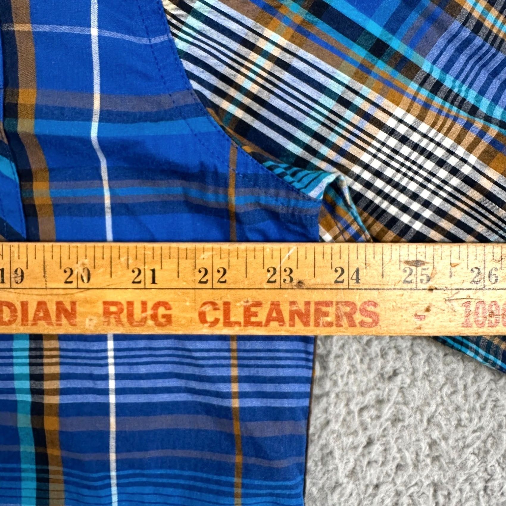 Levi's Levi's Shirt Button Down Mens XL Blue Plaid Standard Fit Long Sleeve Pocket Logo Size US XL / EU 56 / 4 - 7 Thumbnail