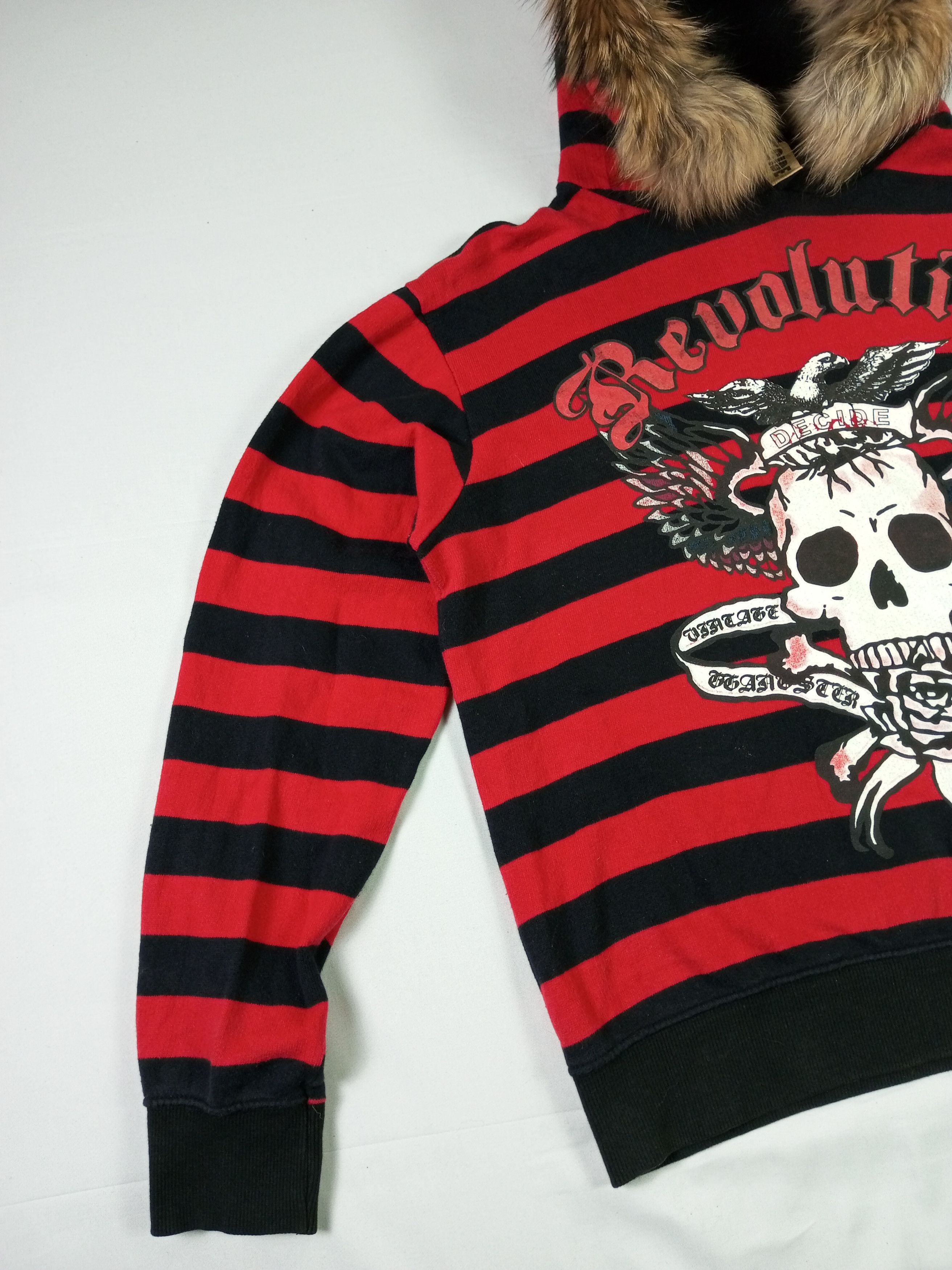 If Six Was Nine Decide Revolution fur hoodie poem punk grunge style Size US M / EU 48-50 / 2 - 8 Thumbnail