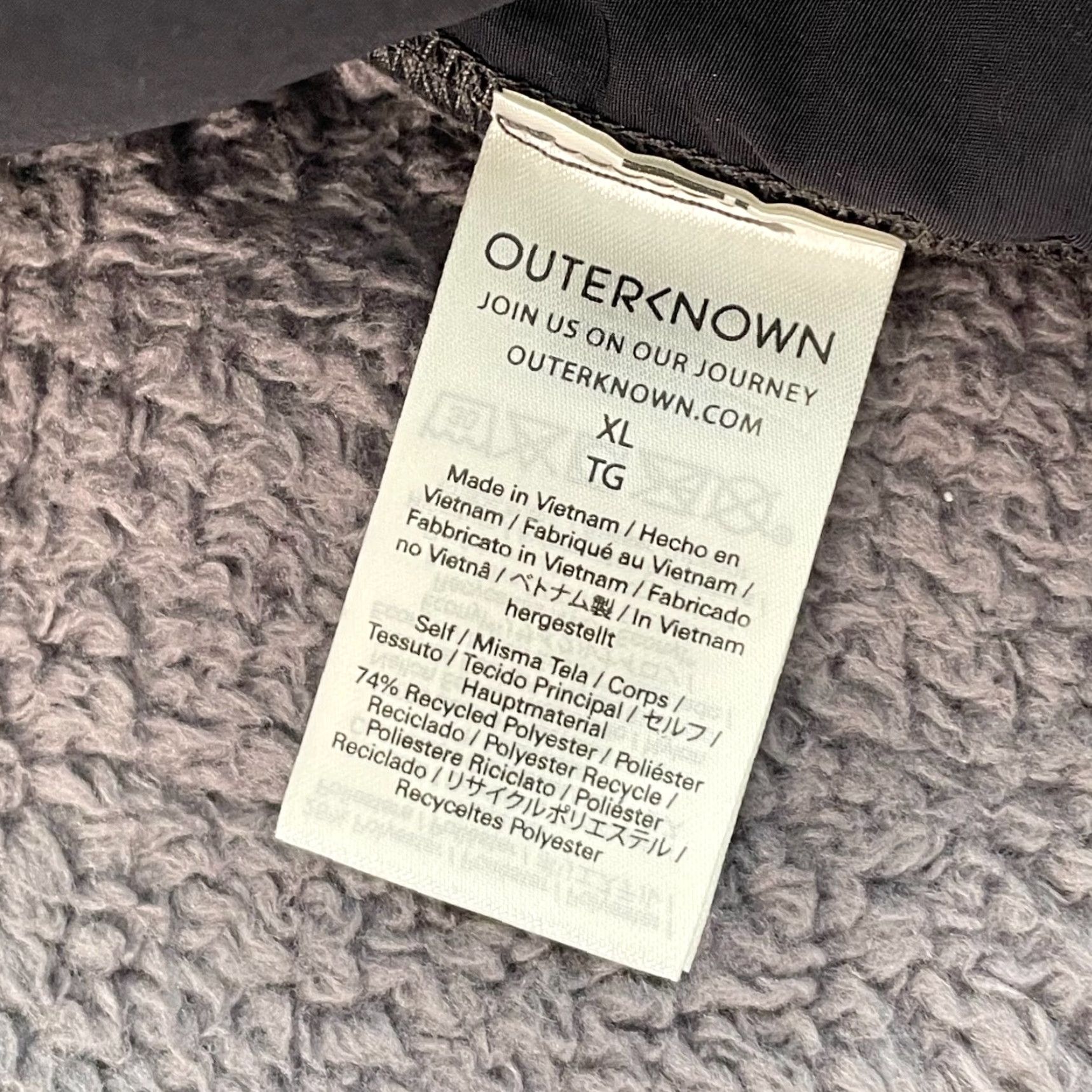 Outerknown Outerknown Skyline Shirt Jacket Men XL Grey Fleece Sherpa Snap Up Long Sleeve Size US XL / EU 56 / 4 - 3 Thumbnail