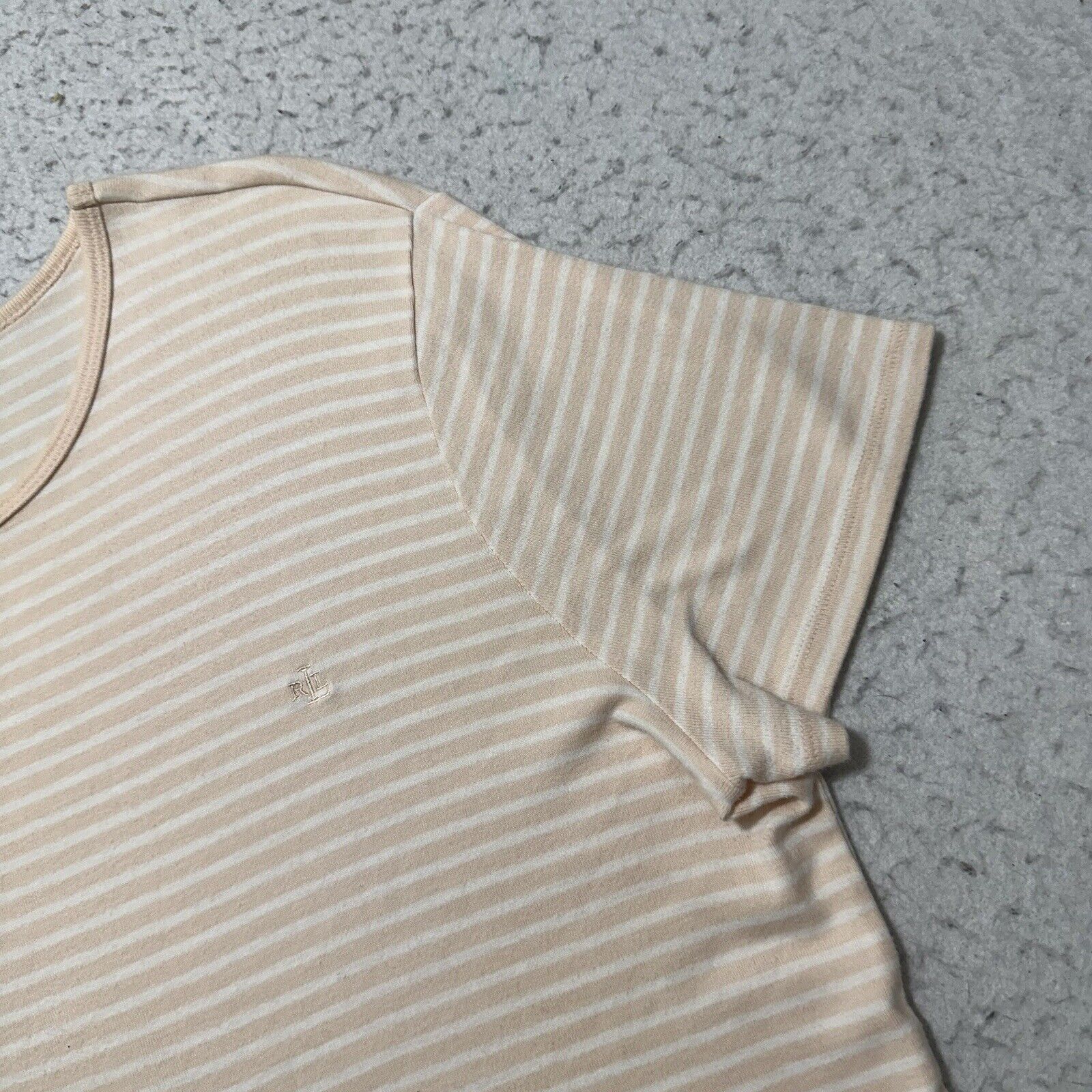 Lauren Ralph Lauren Lauren Ralph Lauren Large Crewneck Striped T-Shirt Pink Size L / US 10 / IT 46 - 4 Thumbnail