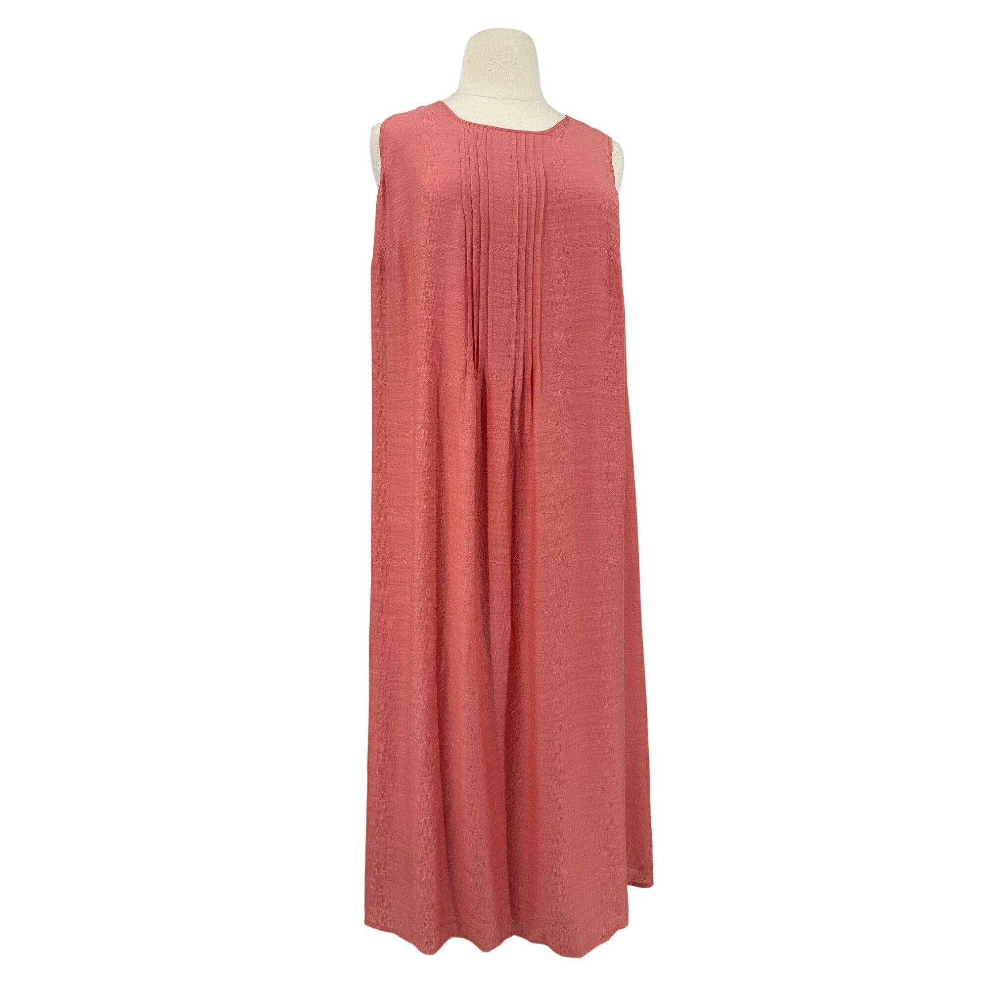 J. Jill J. Jill Pintucked A-Line Maxi Dress in Sunset Coral- NWT Size XL / US 12-14 / IT 48-50 - 5 Thumbnail